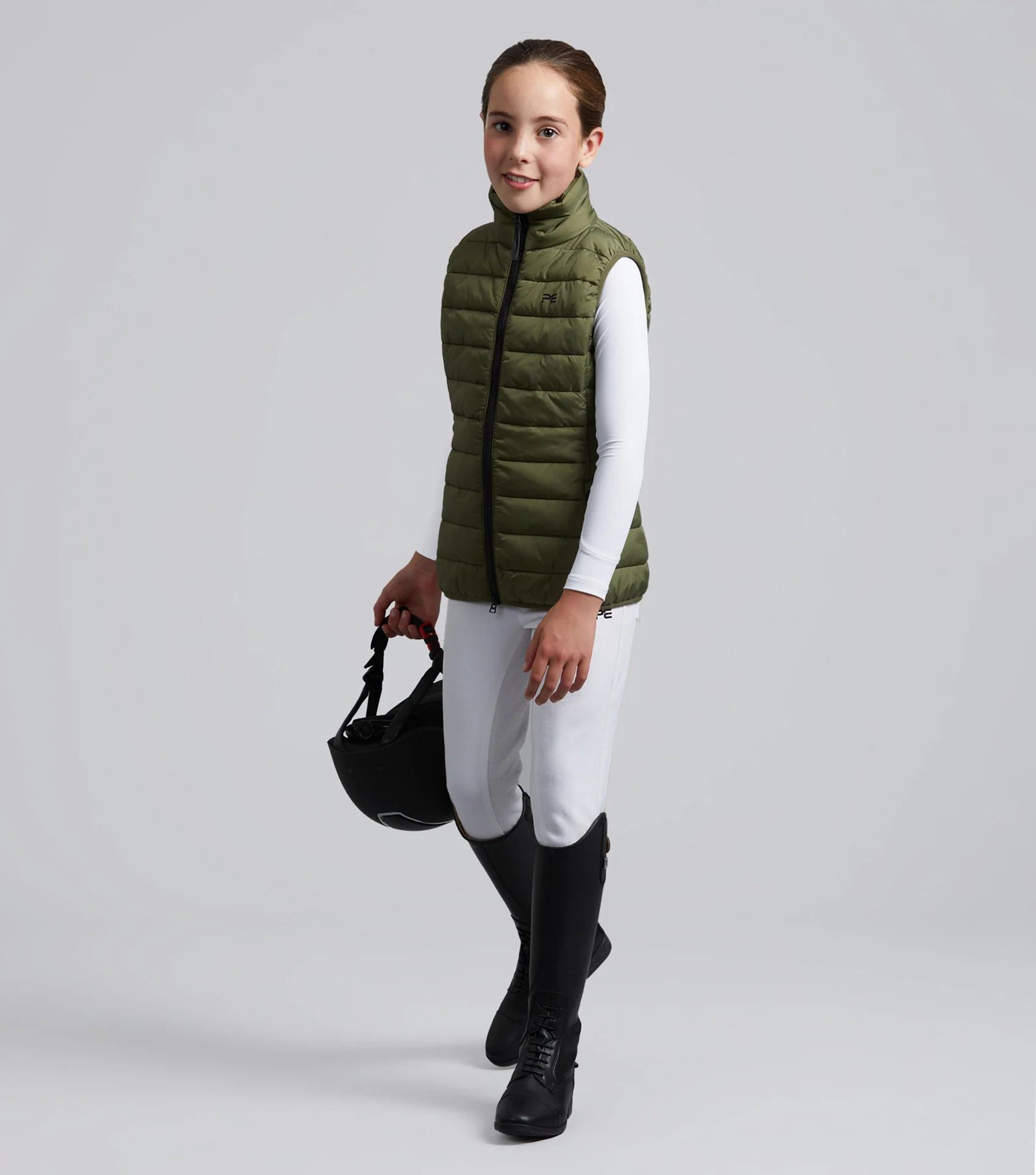 Dante Junior Unisex Gilet Olive - Image 2