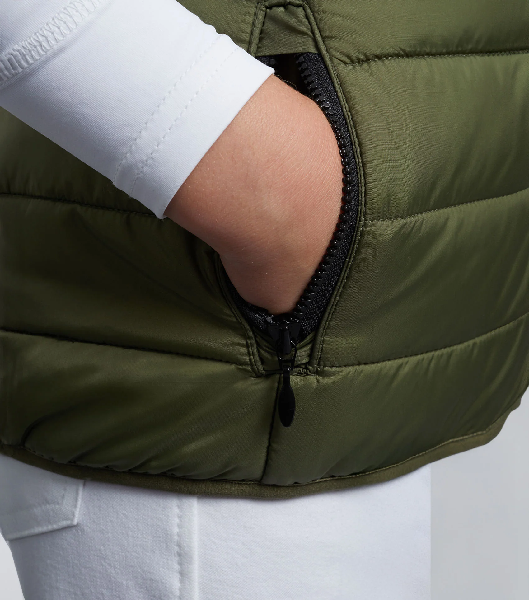 Dante Junior Unisex Gilet Olive - Image 6