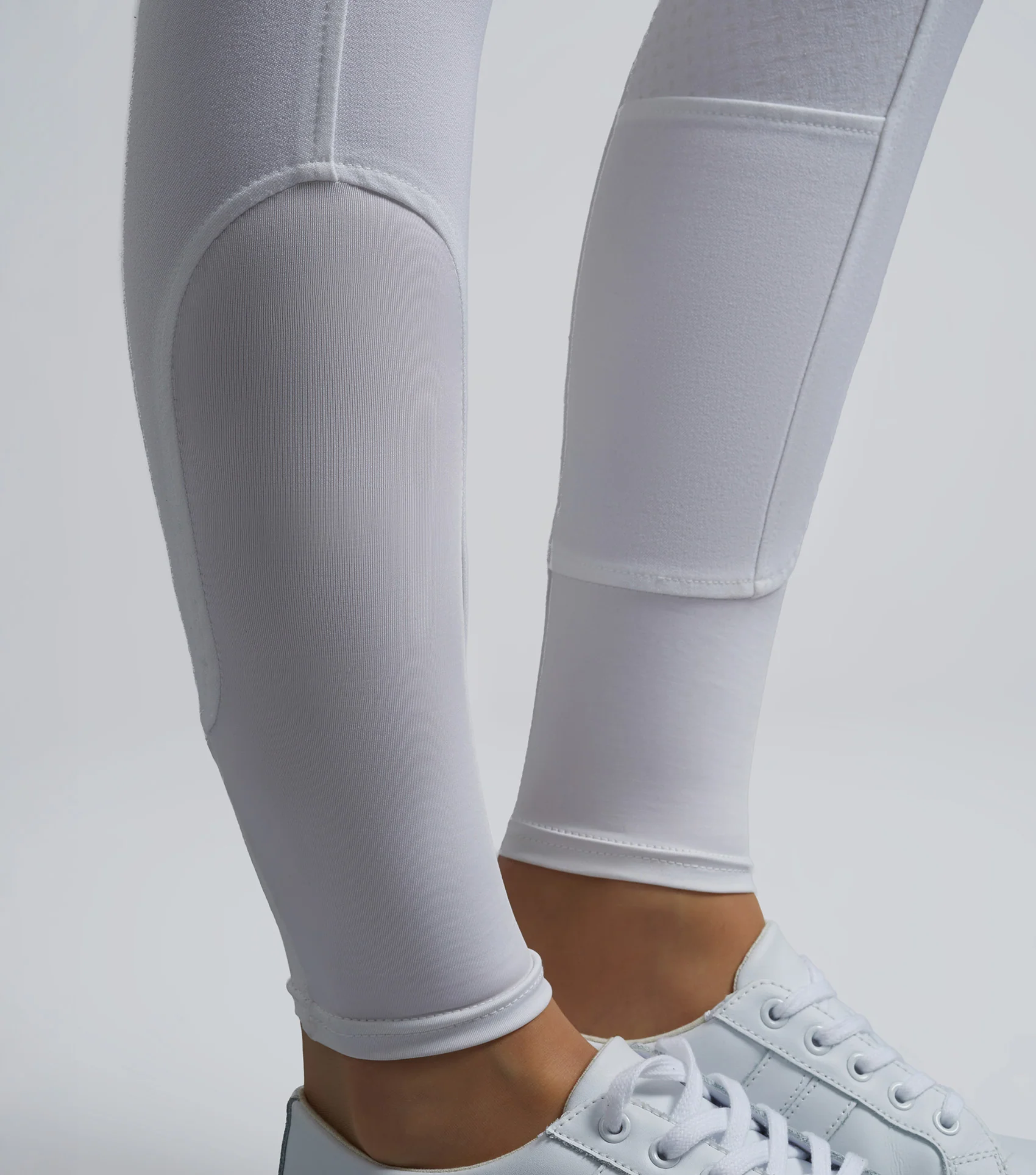 Delta Ladies Full Seat Gel Competition Riding Breeches White - Image 5