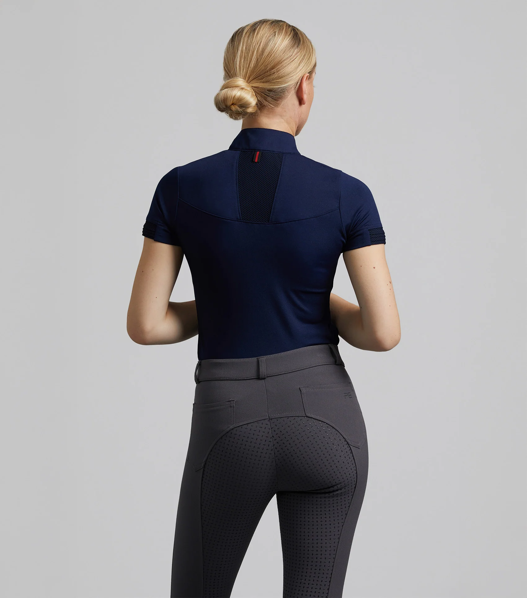 Delta Ladies Full Seat Gel Riding Breeches Anthracite - Image 3