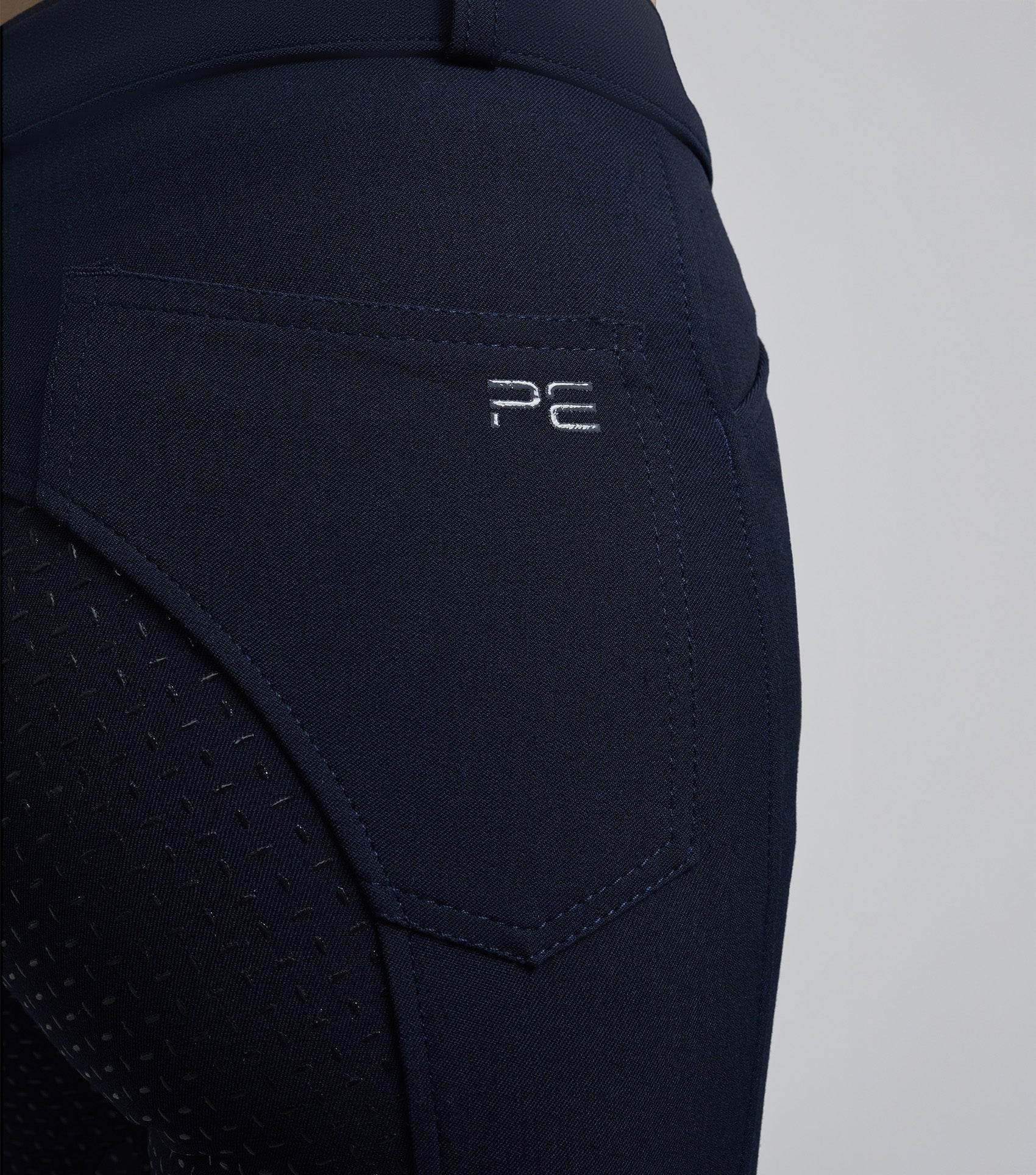 Delta Ladies Full Seat Gel Riding Breeches Navy - Image 5