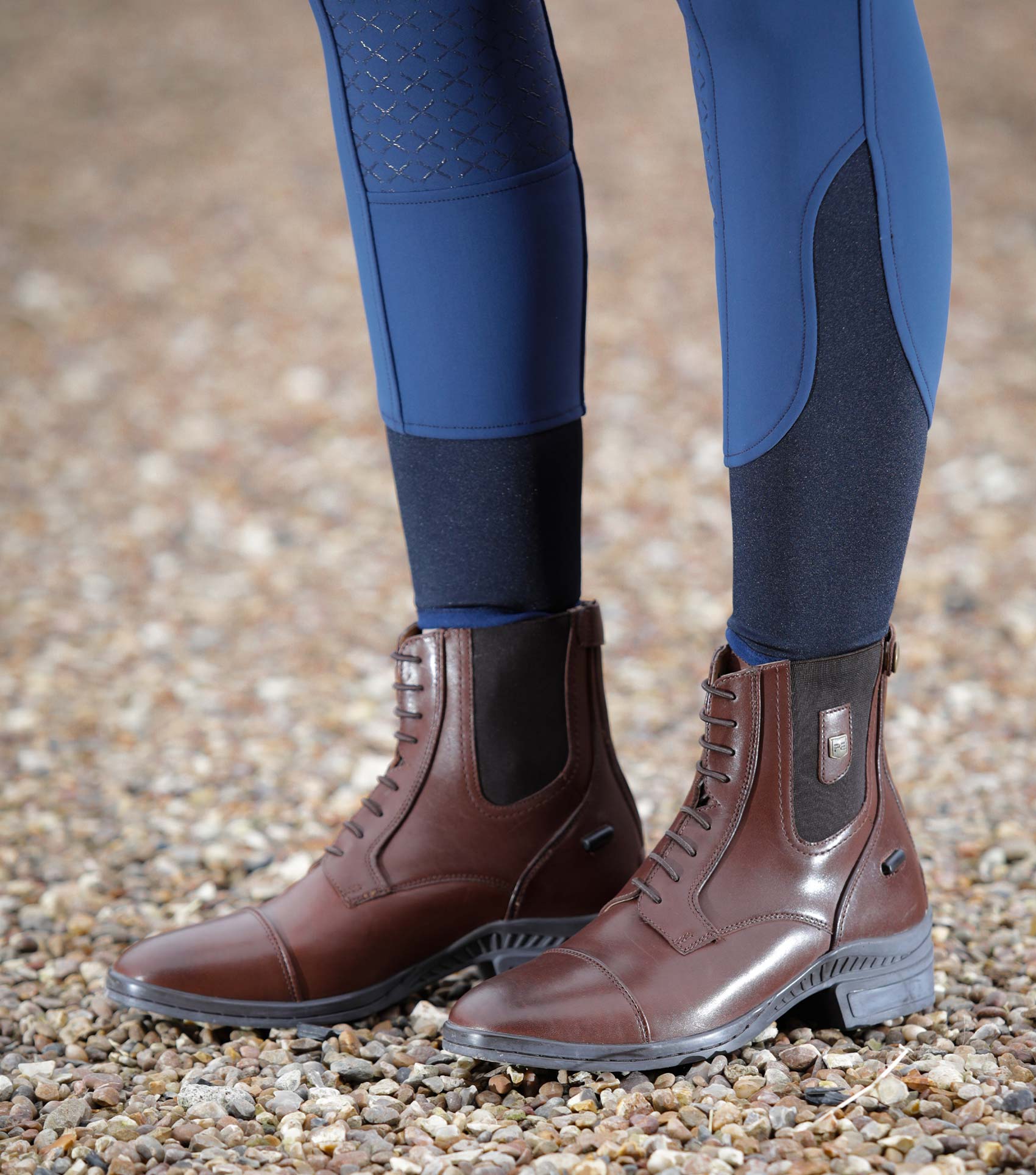 SALE - Denver Ladies Leather Paddock/Riding Boots Brown - Image 5