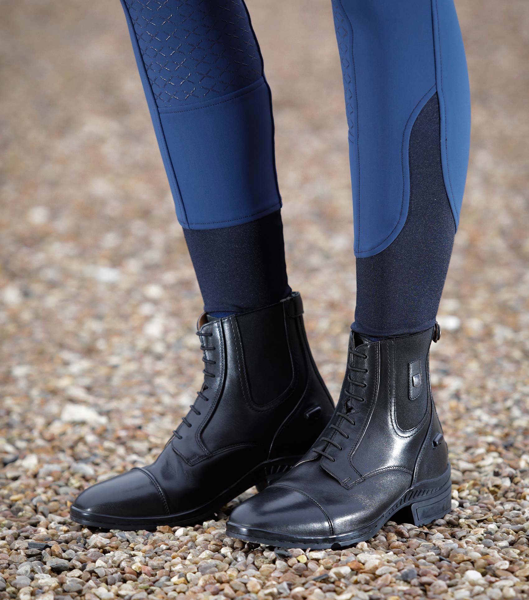 SALE - Denver Ladies Leather Paddock/Riding Boots Black - Image 5