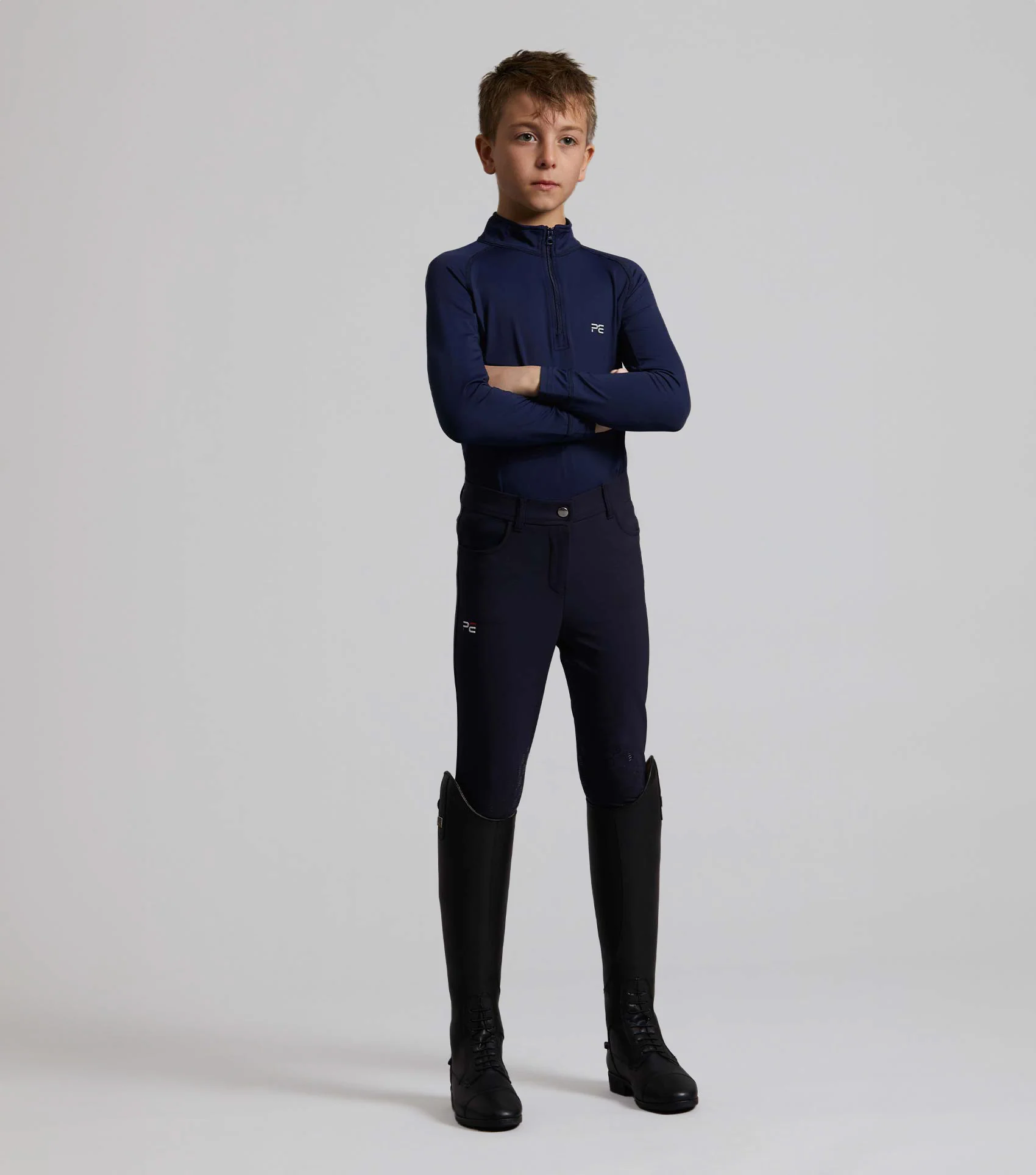 Derby Boys Riding Breeches Navy