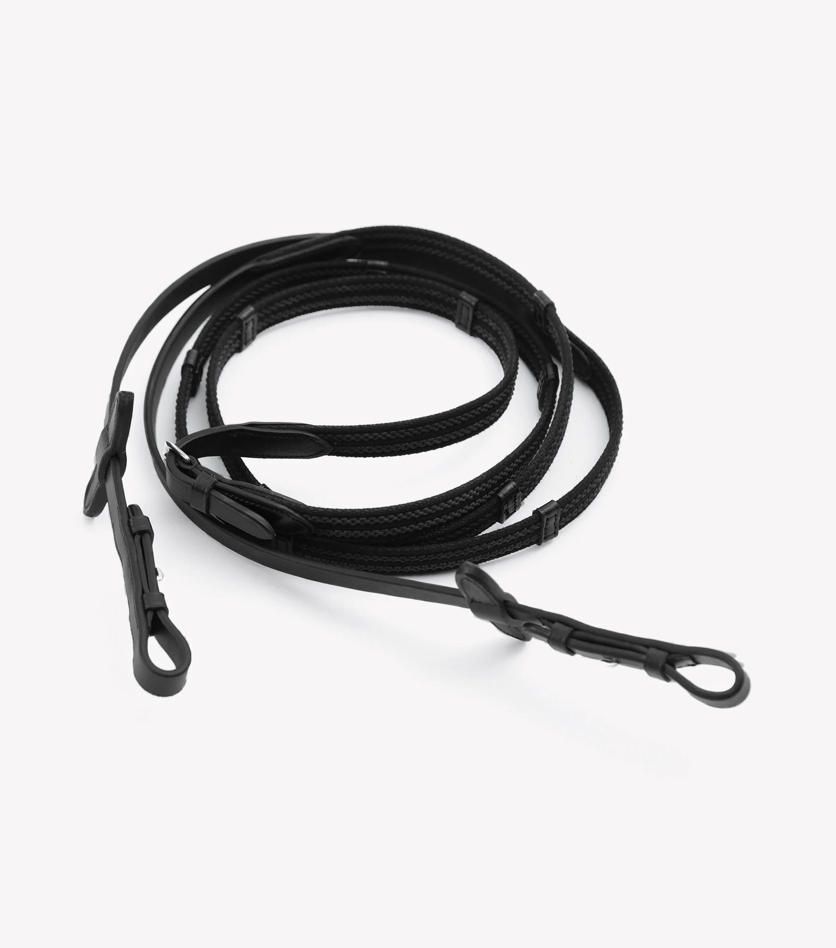 Domenico Web & Rubber Grip Reins Black - Image 3