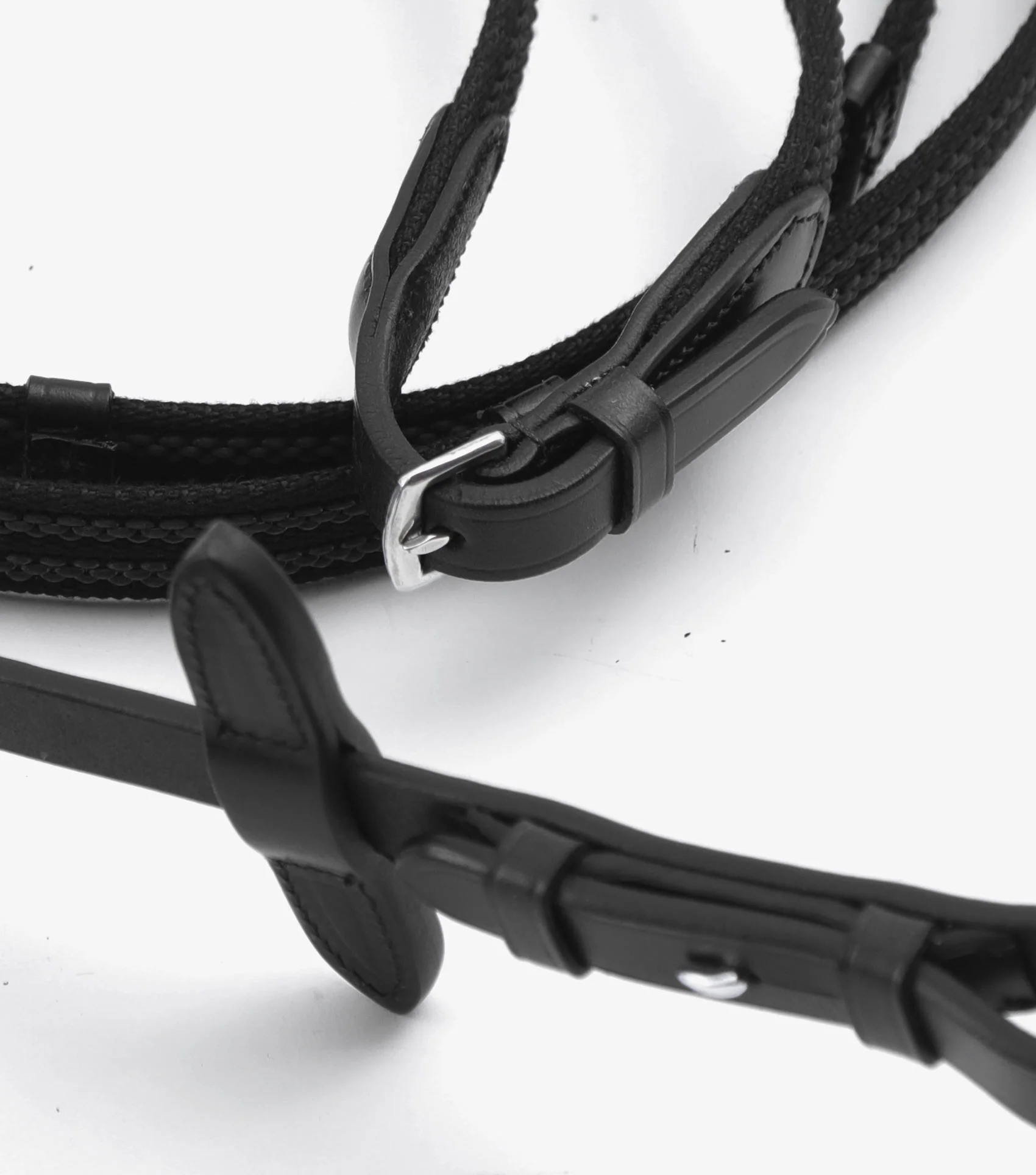 Domenico Web & Rubber Grip Reins Black - Image 4