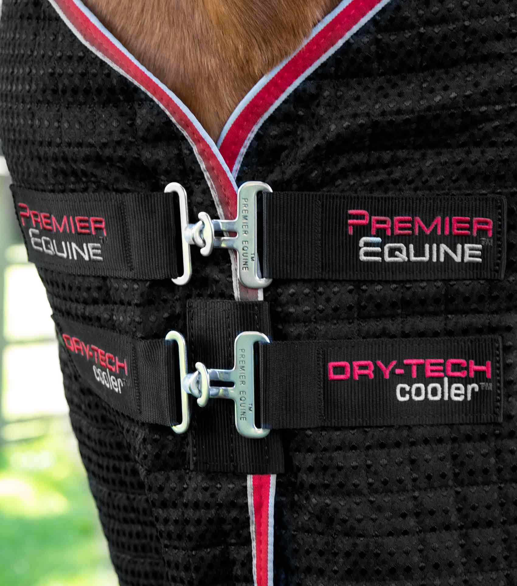 Dry-Tech Horse Cooler Rug Black - Image 4