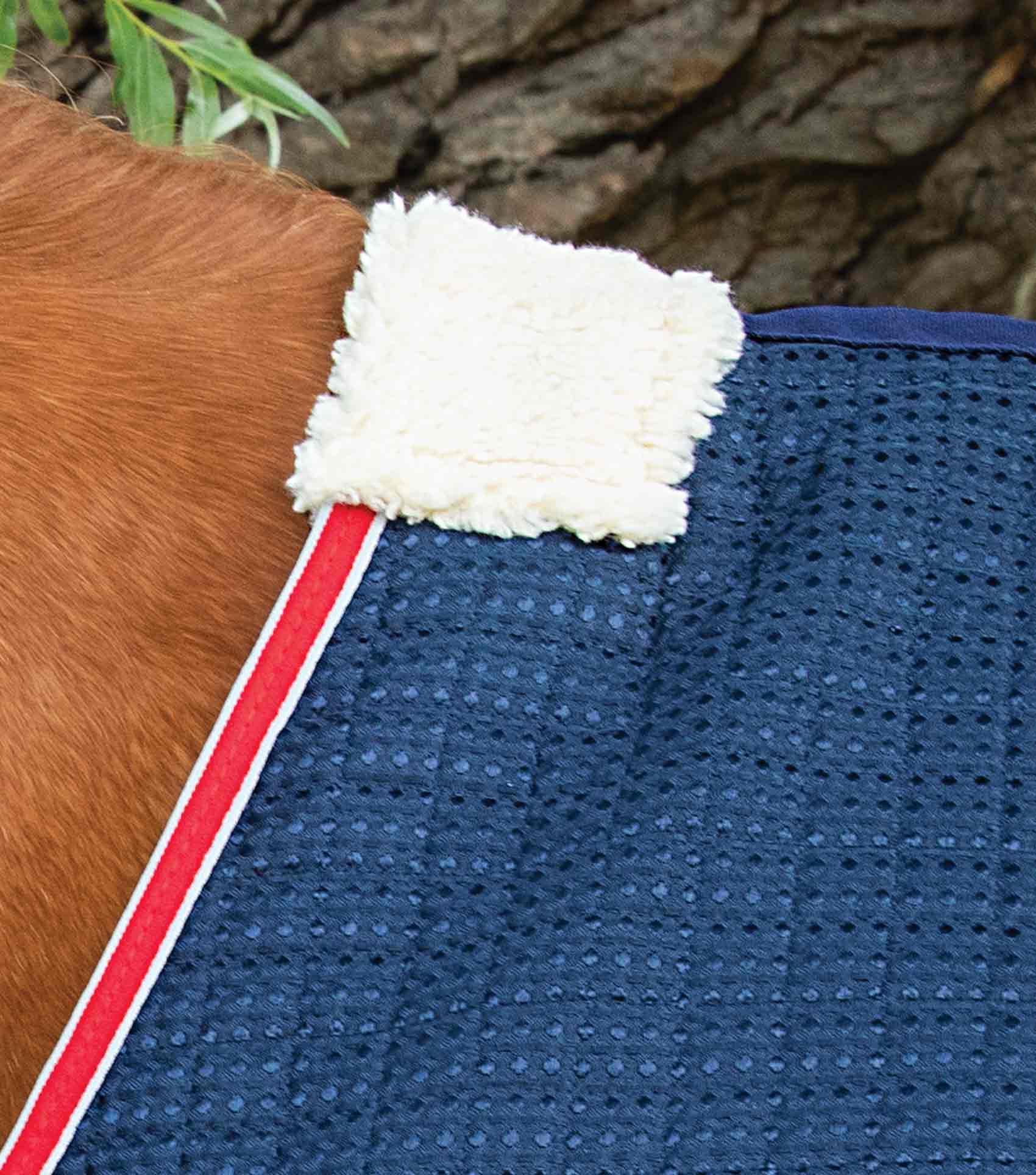 Dry-Tech Horse Cooler Rug Navy - Image 2