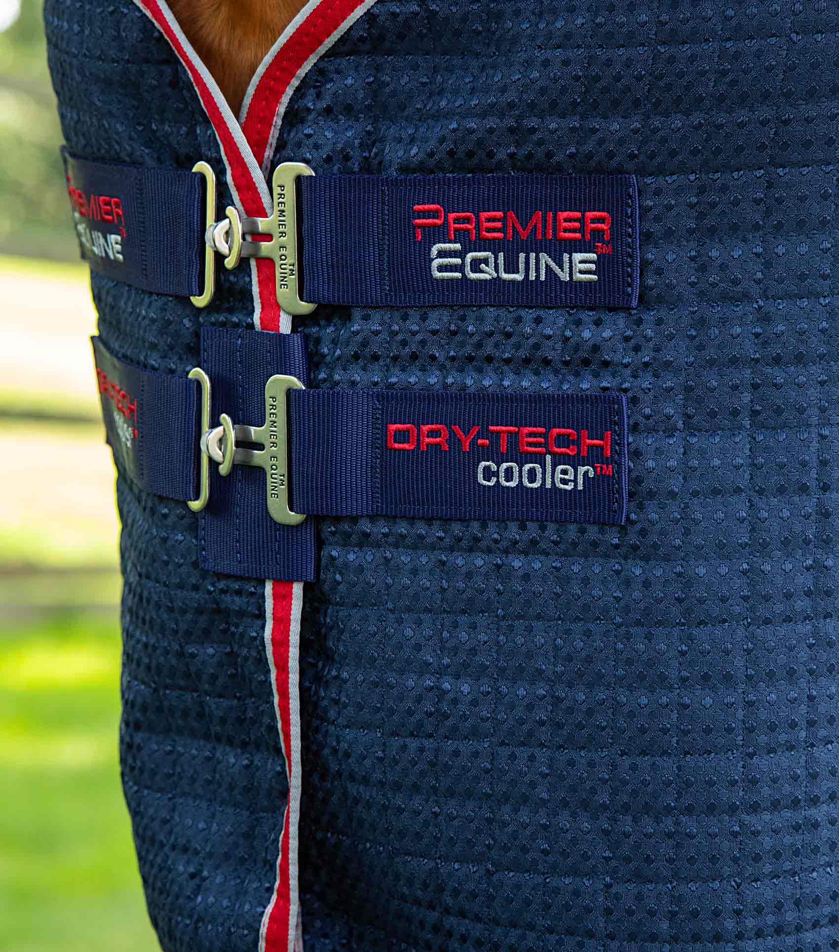 Dry-Tech Horse Cooler Rug Navy - Image 3