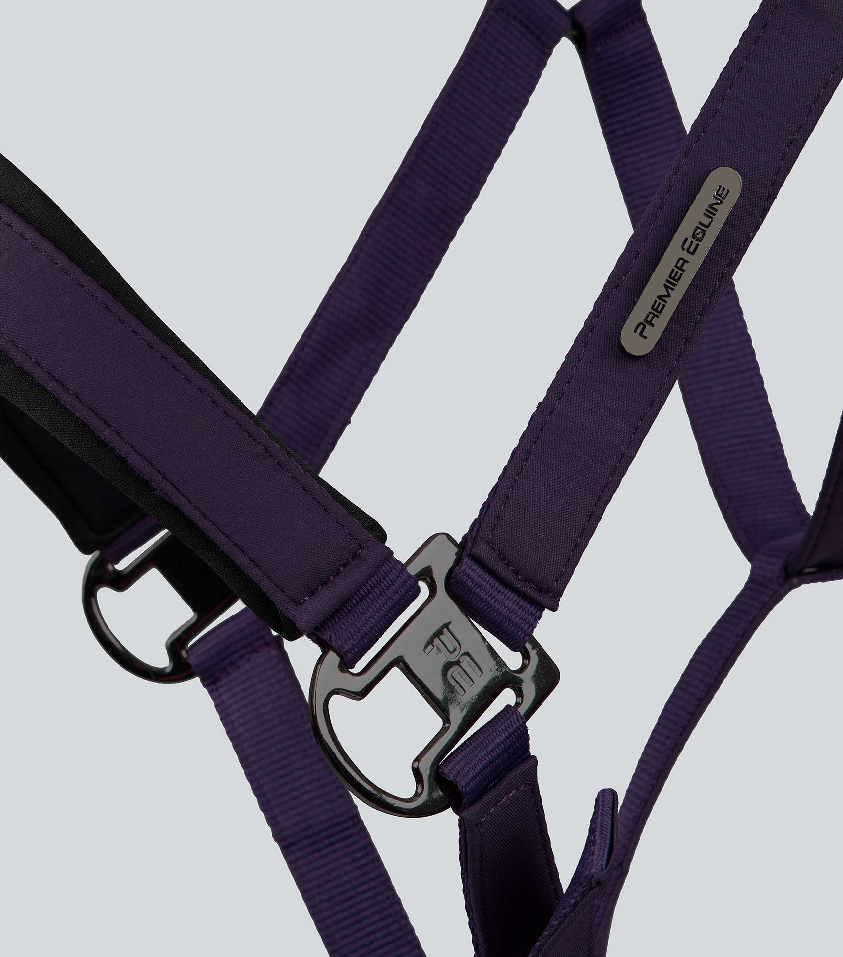 Duco Padded Head Collar with Lead Rope Grape - Image 4