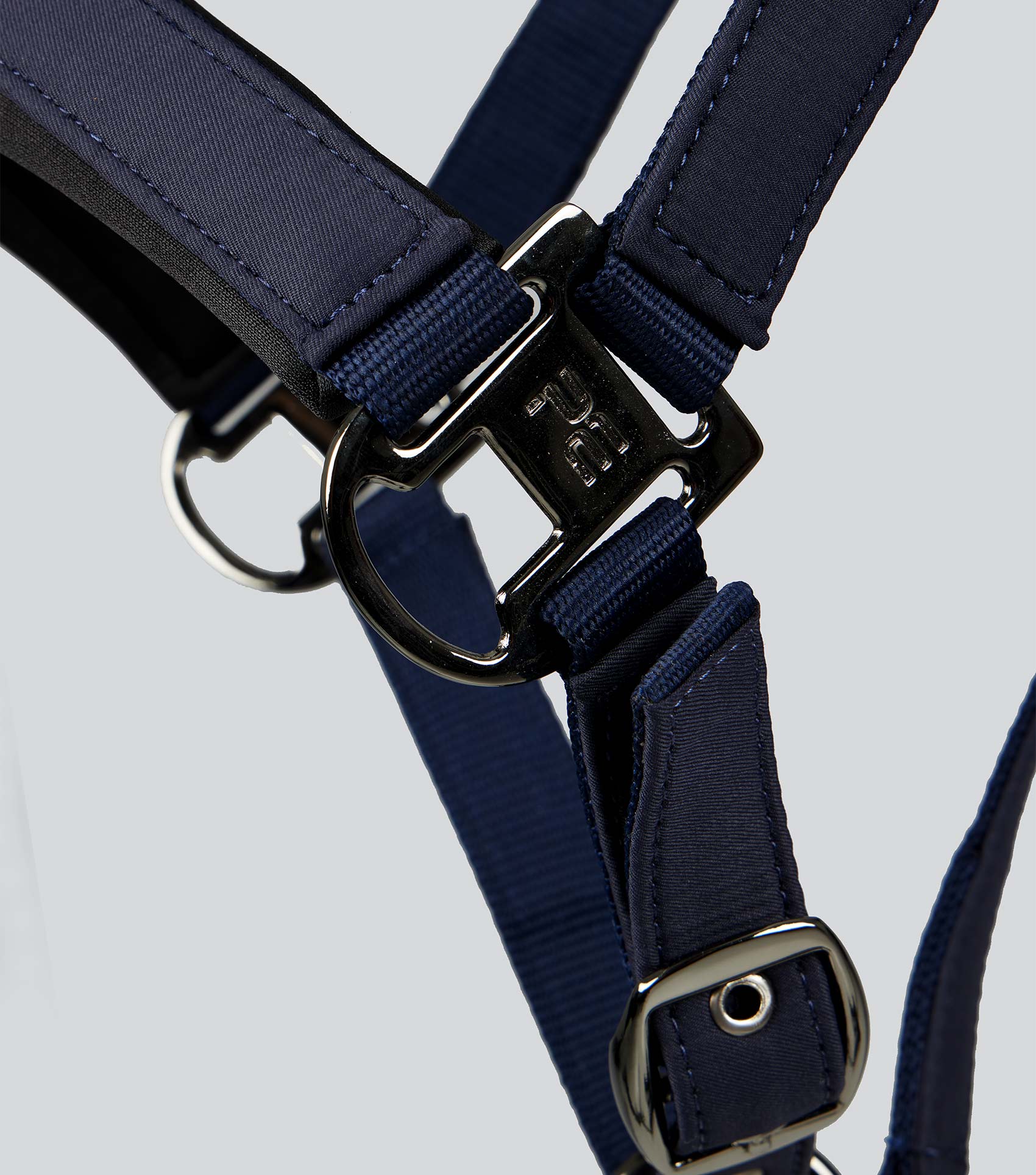 Duco Padded Head Collar with Lead Rope Navy - Image 4