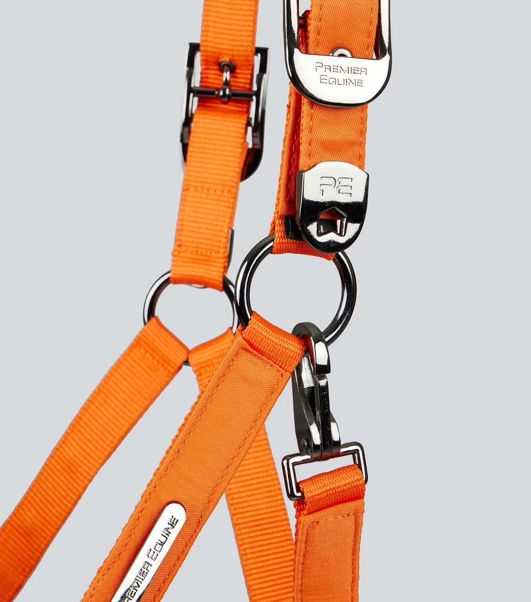 Duco Padded Head Collar with Lead Rope Orange - Image 3