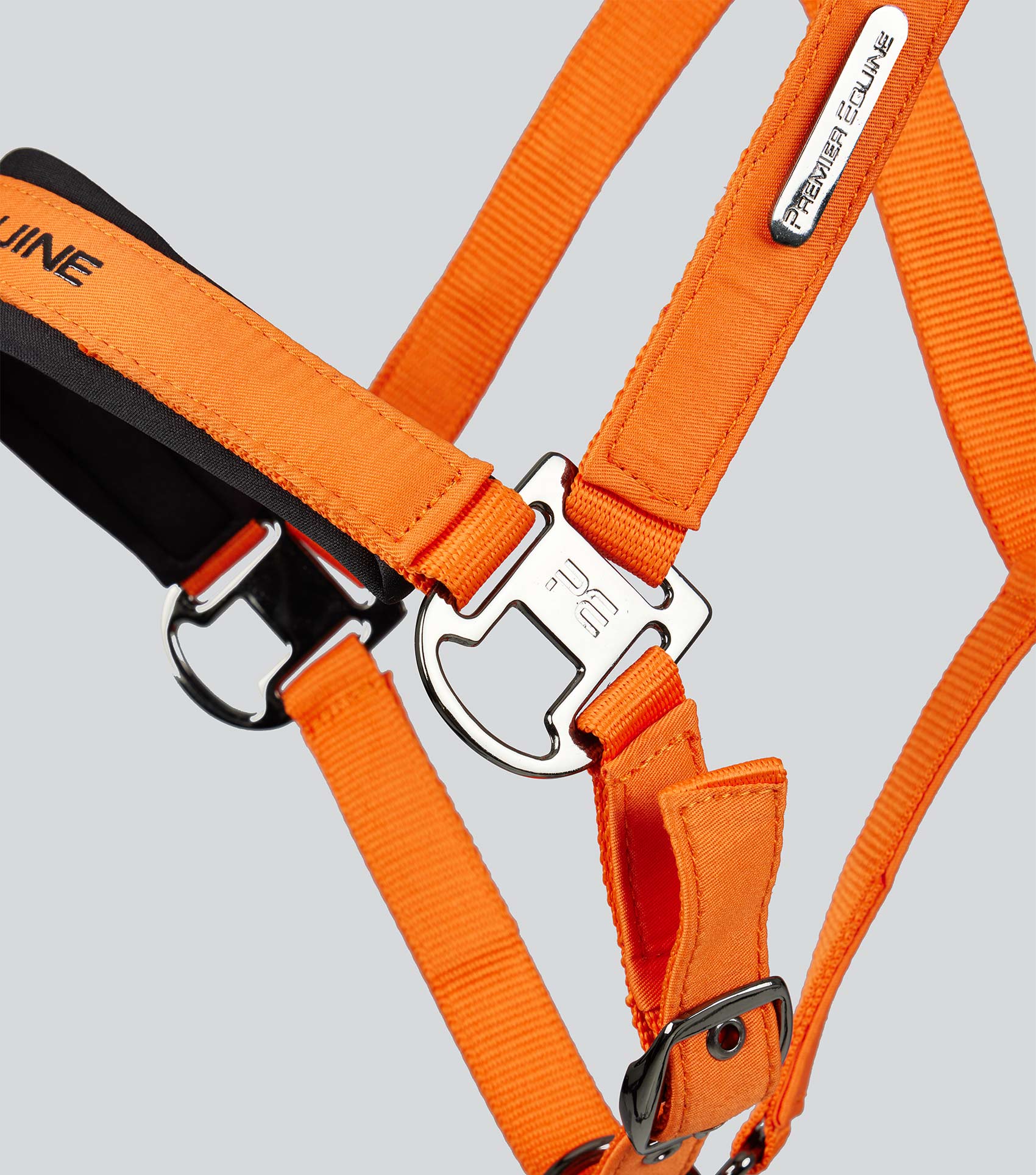 Duco Padded Head Collar with Lead Rope Orange - Image 4