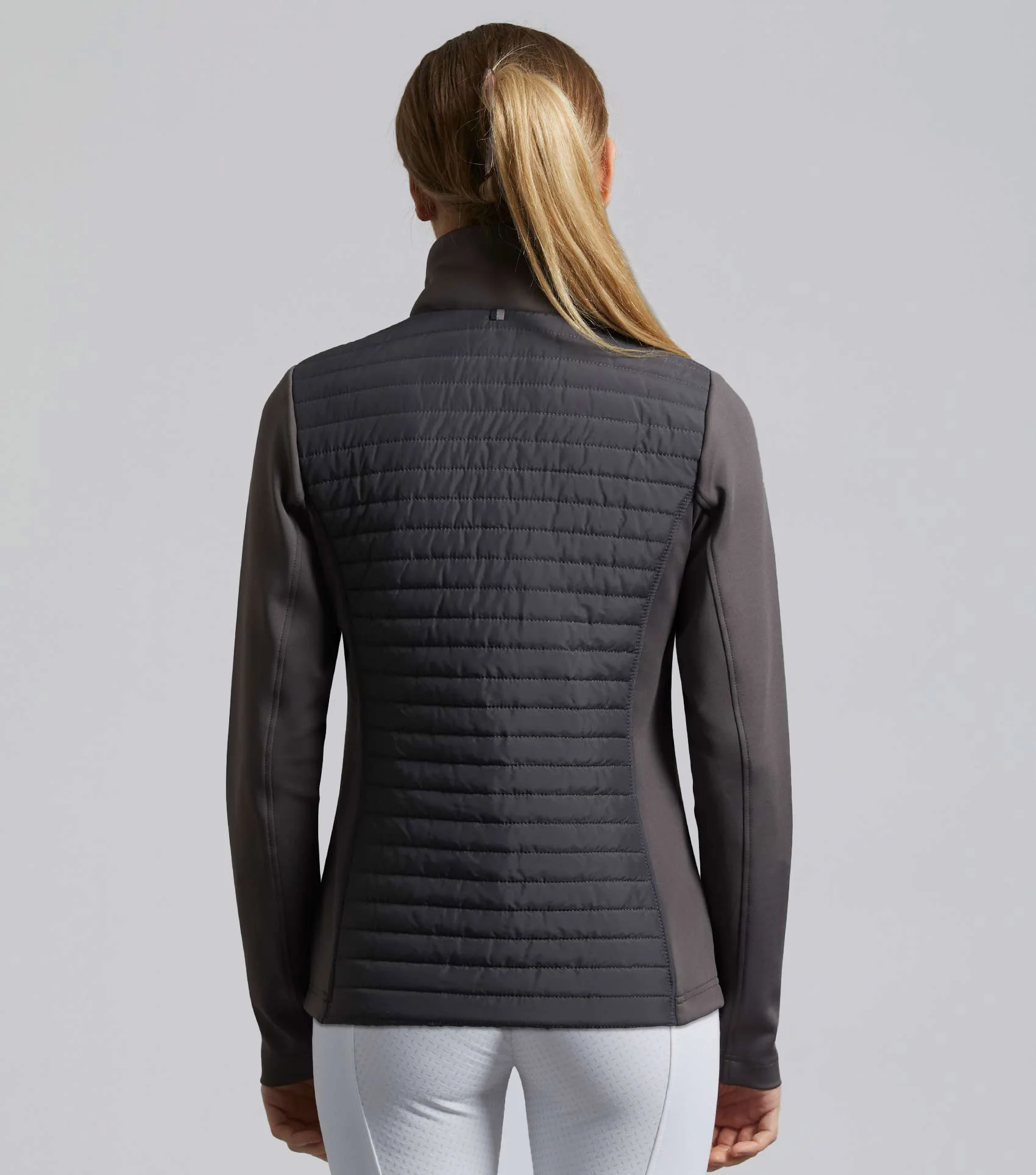 Elena Ladies Hybrid Technical Riding Jacket Anthracite Grey - Image 3