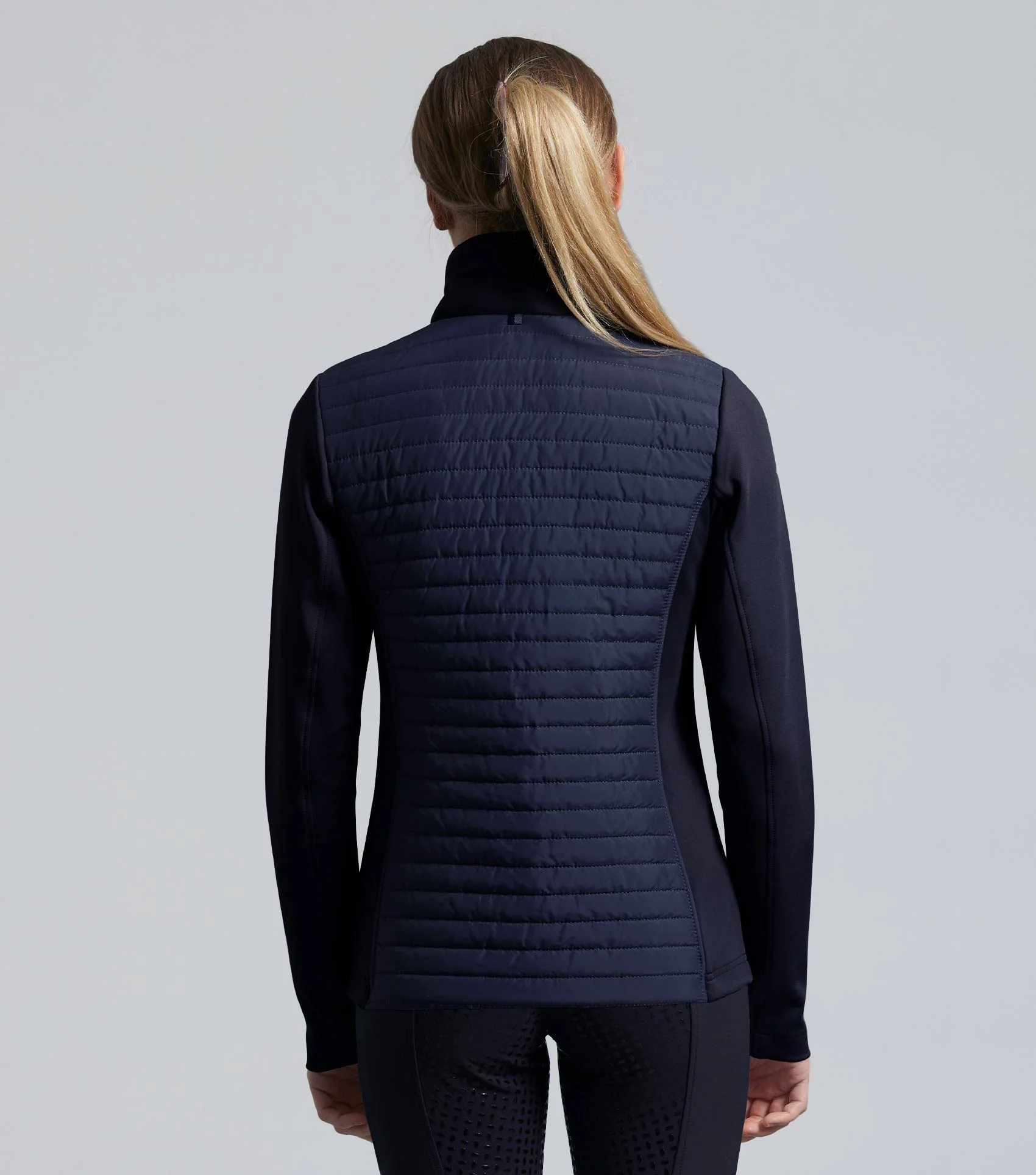 Elena Ladies Hybrid Technical Riding Jacket Navy - Image 3