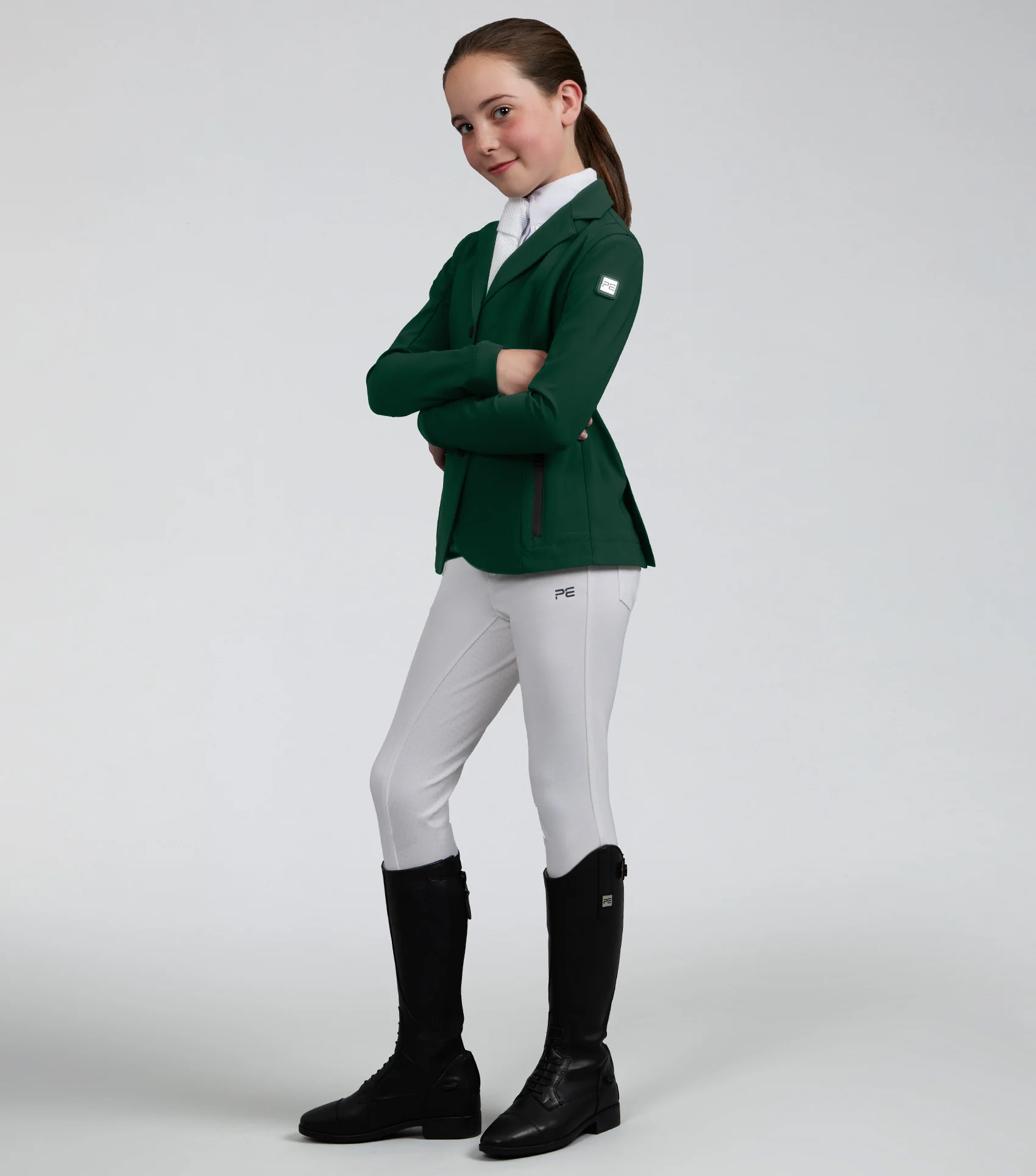 Evinco Girls Competition Jacket Alpine Green - Image 2