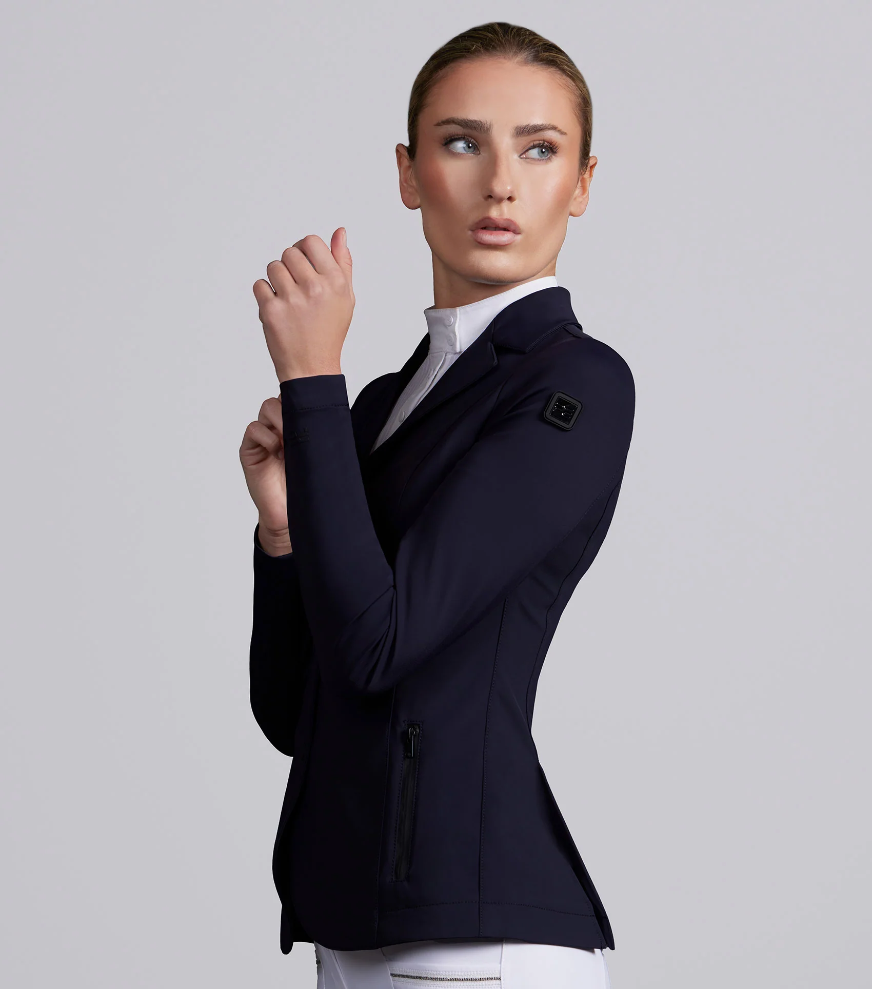 Evinco Ladies Competition Jacket French Navy - Image 2