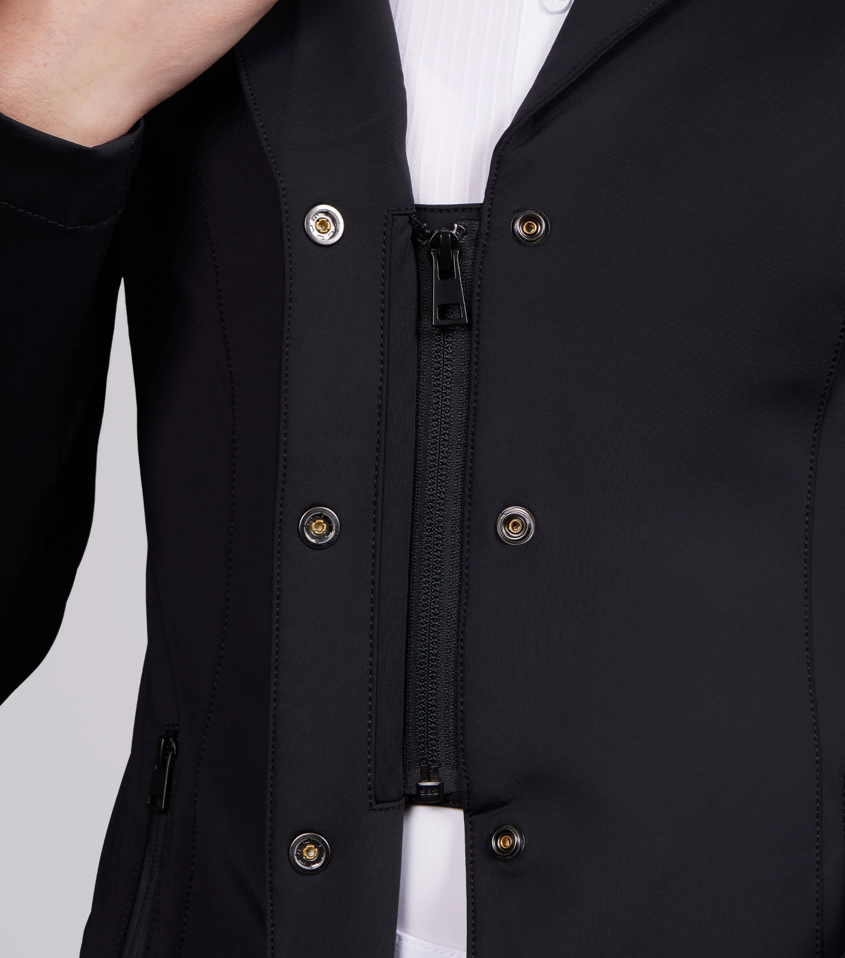 Evinco Ladies Competition Jacket Jet Black - Image 3