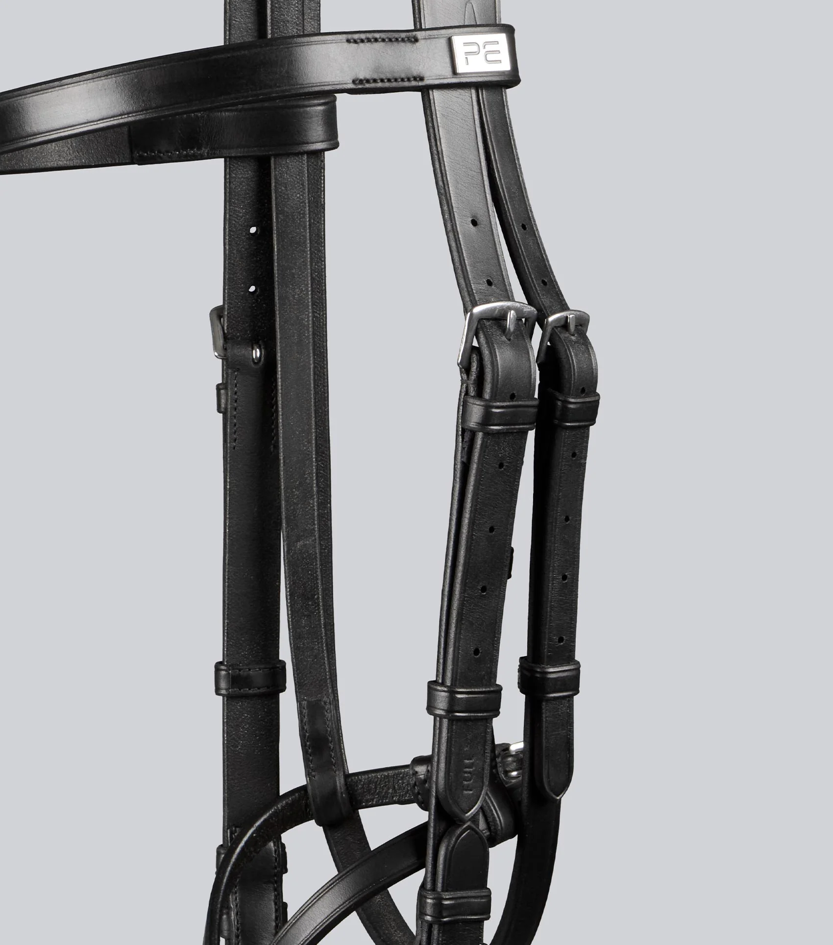 Exercise/Racing Bridle with Grackle Noseband Black - Image 5