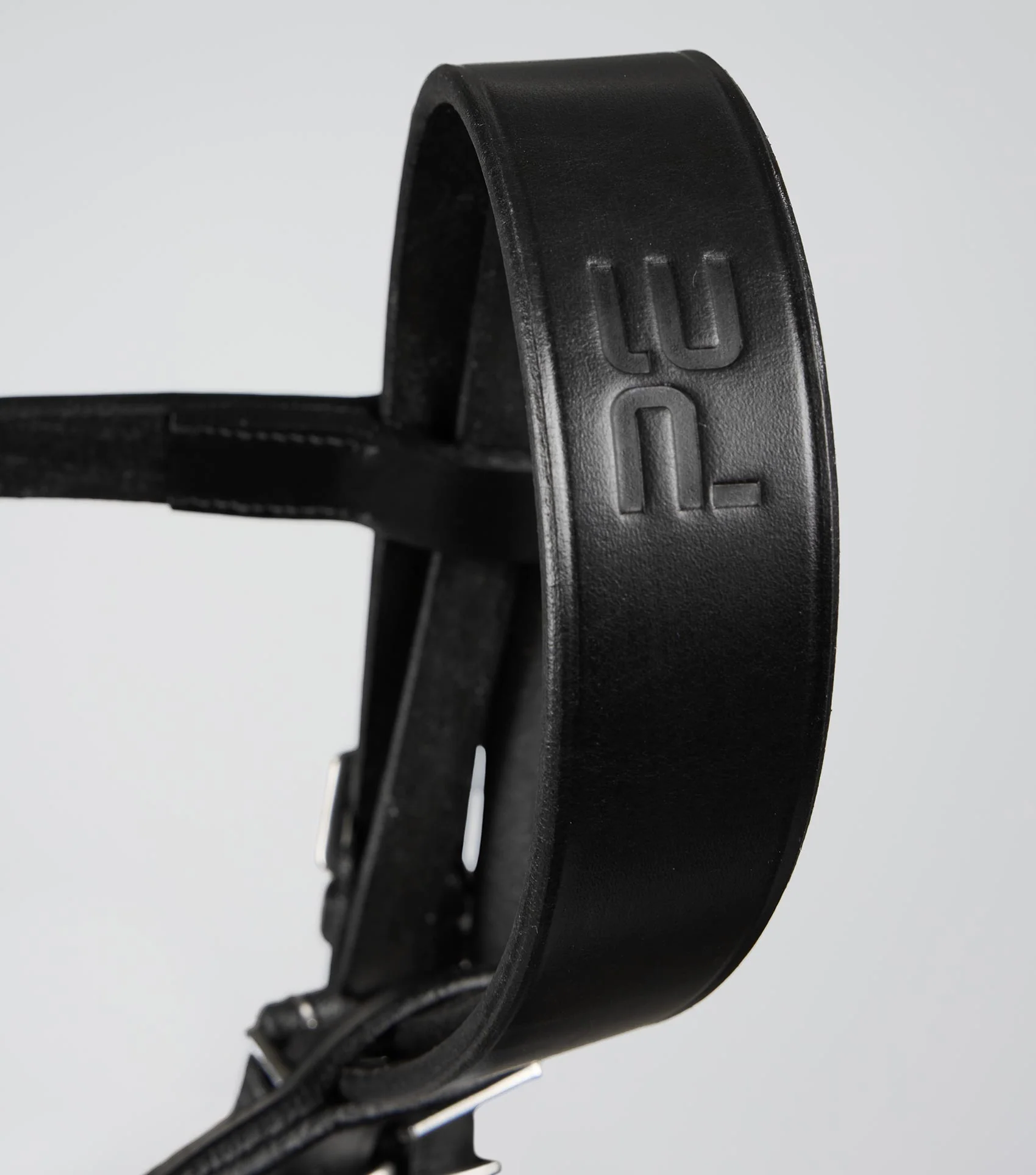 Exercise / Racing Bridle with Plain Caveson Noseband Black - Image 2