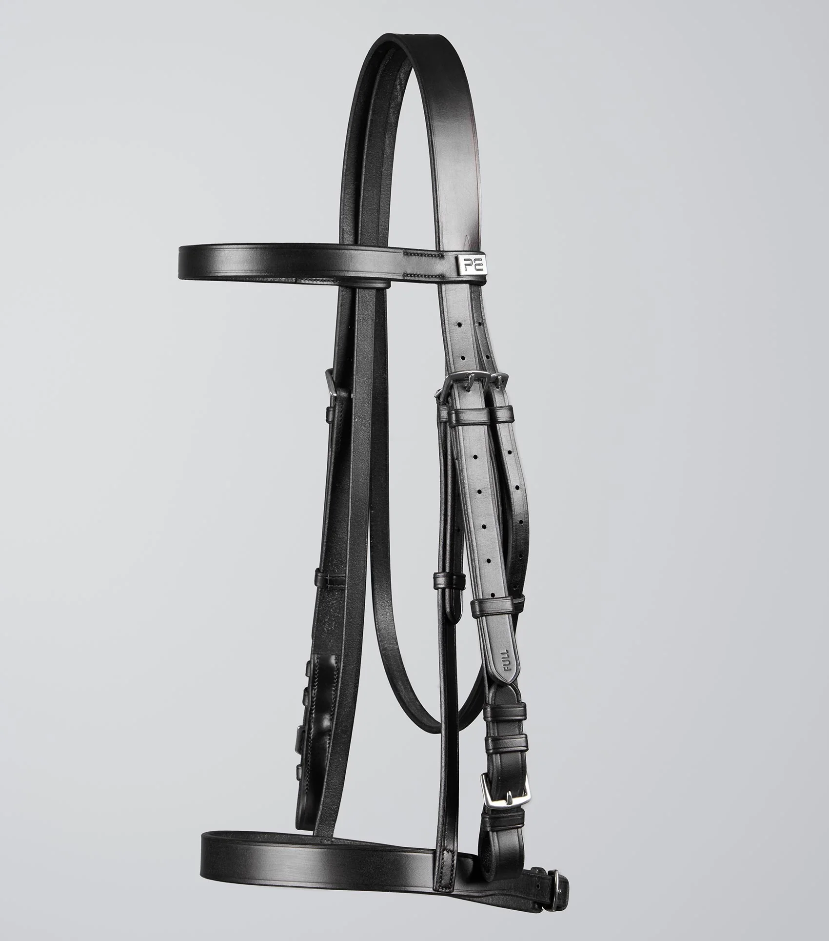 Exercise / Racing Bridle with Plain Caveson Noseband Black - Image 6