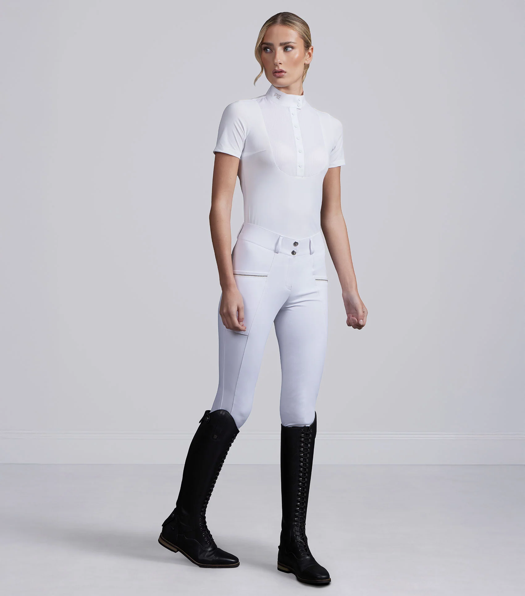 Famosa Short Sleeve Competition Shirt White - Image 6