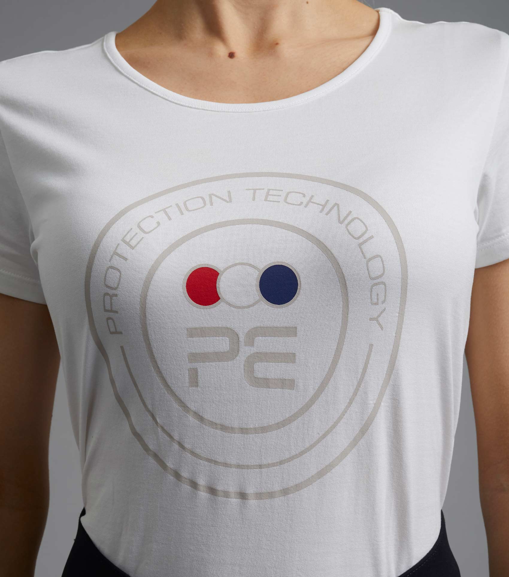 SALE - Fiero Ladies Cotton T-Shirt White - Image 4