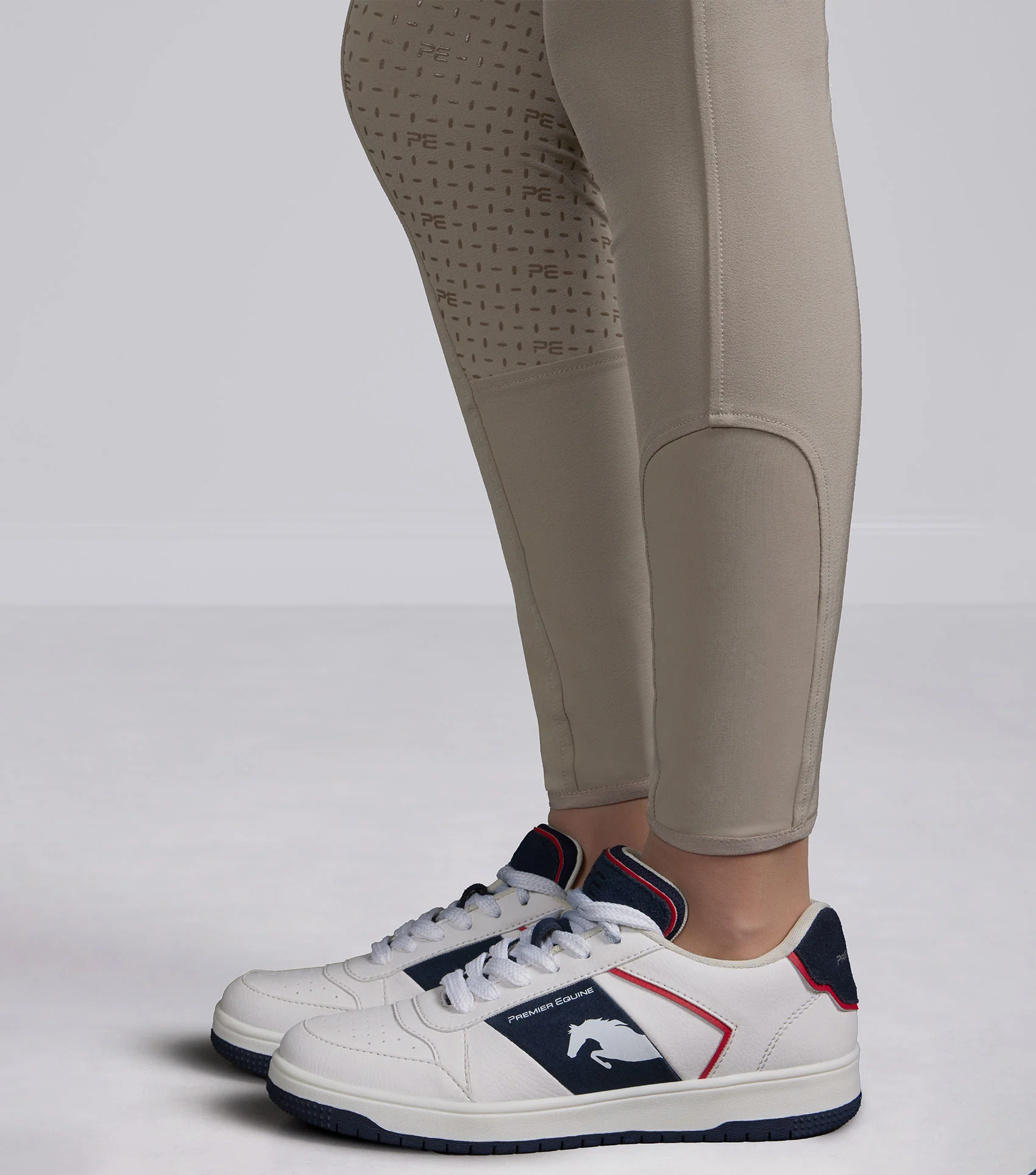 Filetto Womens Gel Full Seat Riding Breeches Beige - Image 5