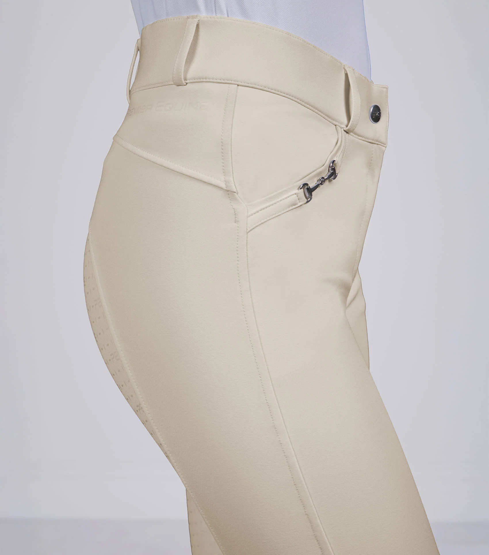 Filetto Womens Gel Full Seat Riding Breeches Vanilla - Image 3