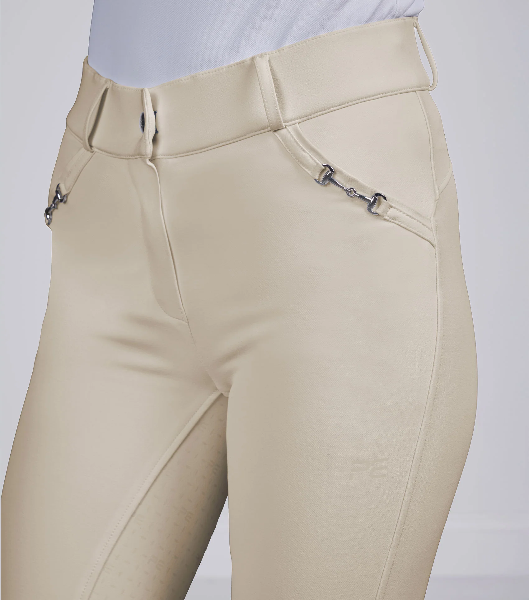 Filetto Womens Gel Full Seat Riding Breeches Vanilla - Image 4
