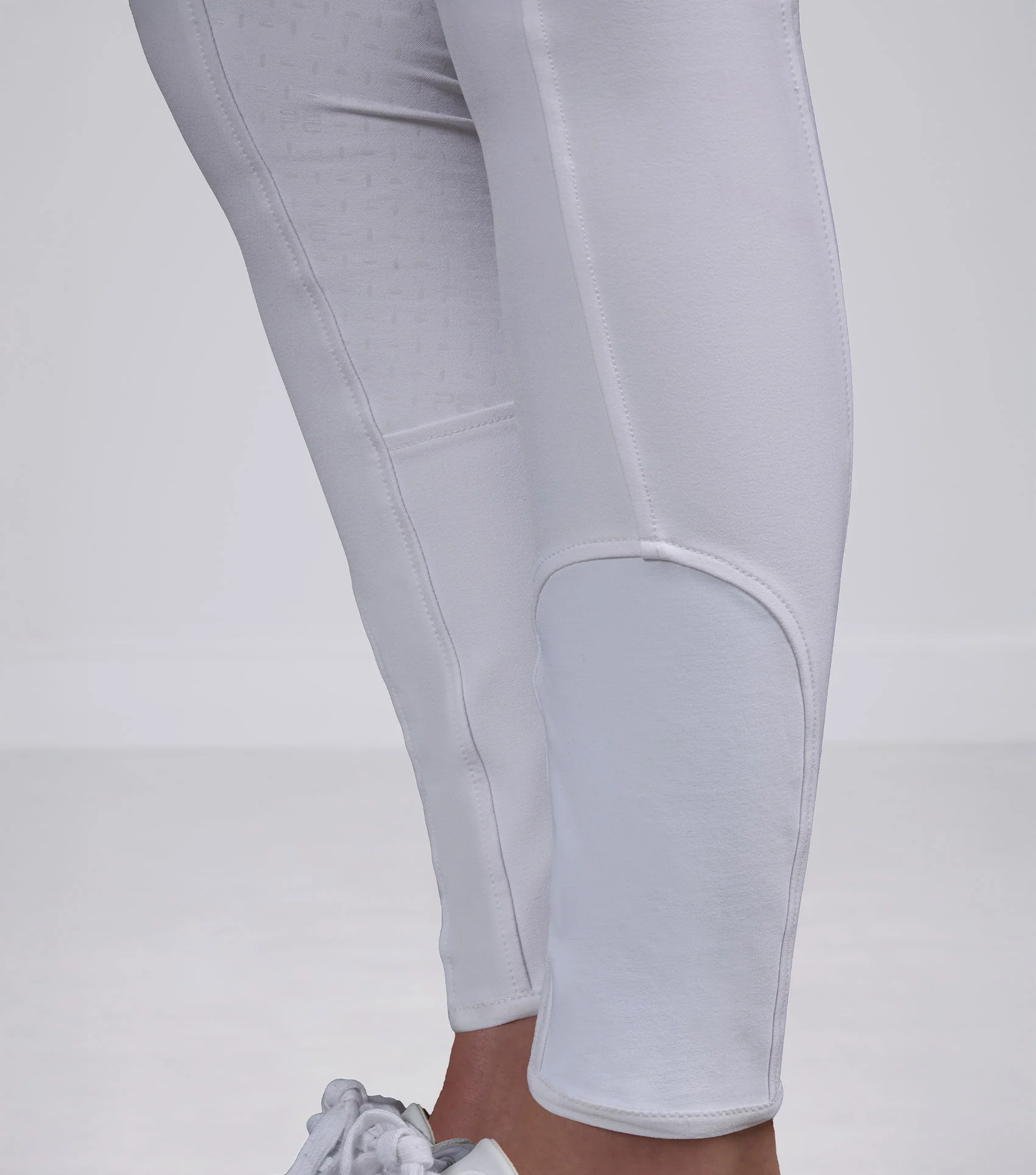 Filetto Womens Gel Full Seat Riding Breeches White - Image 5