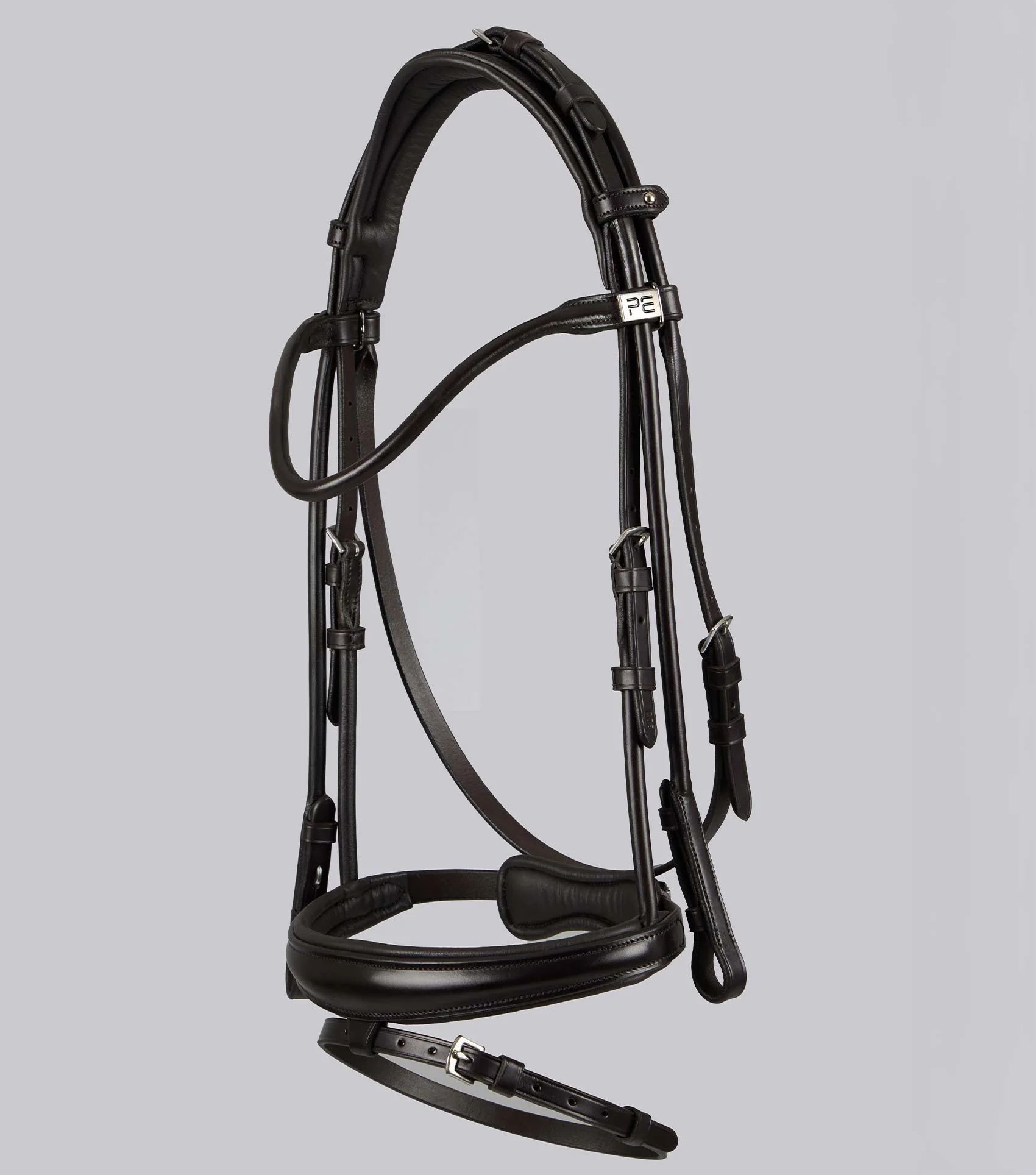 Finetti Rolled Leather Snaffle Bridle Brown - Image 5