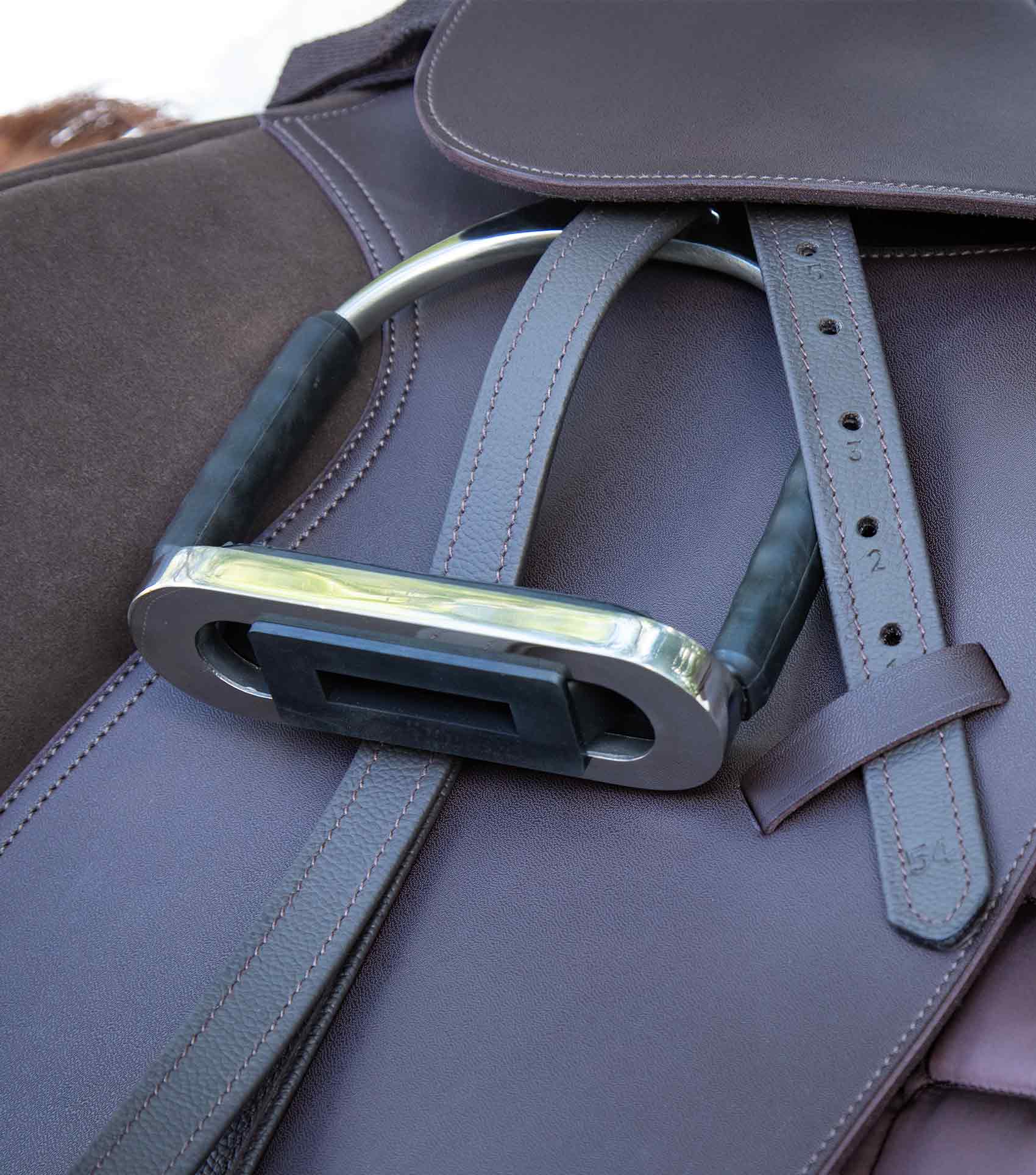Florence Stirrup Leathers Dark Havana - Image 2
