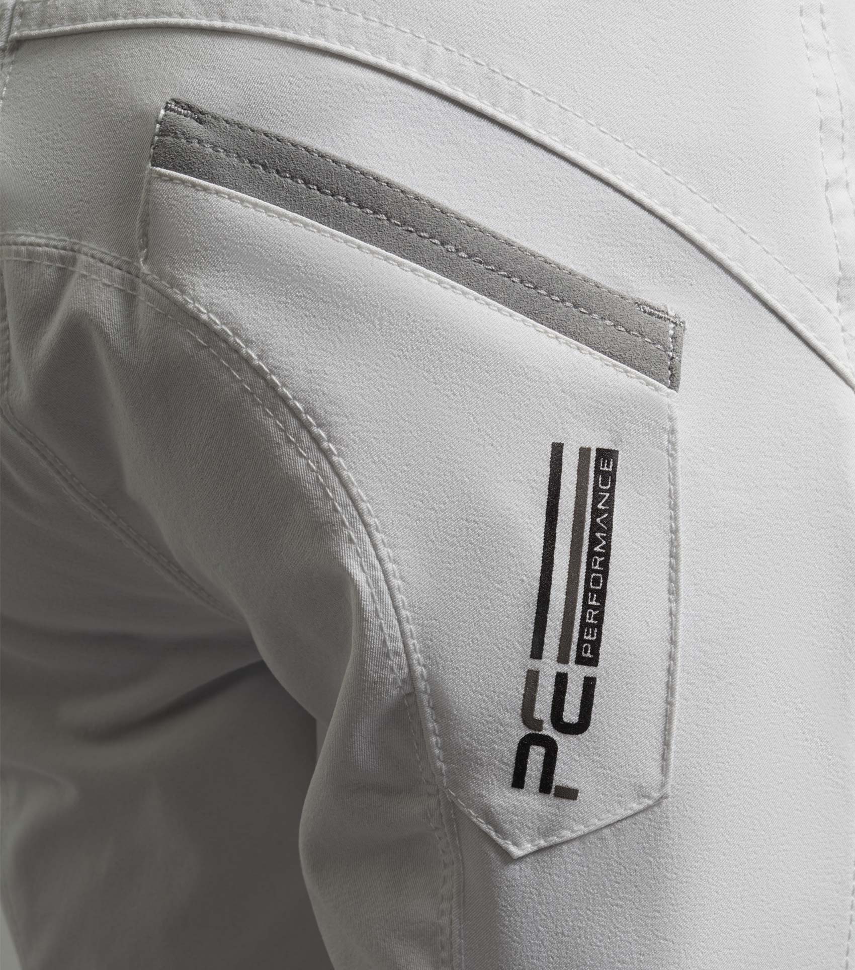 Gando Boys Gel Knee Competition Riding Breeches White - Image 5