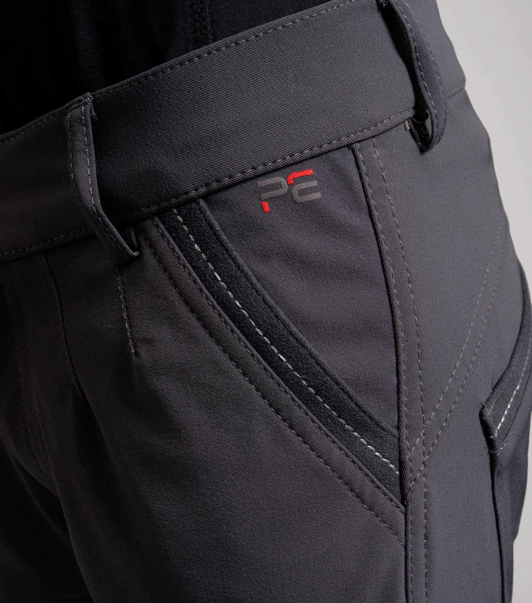 Gando Boys Gel Knee Riding Breeches Anthracite Grey - Image 4