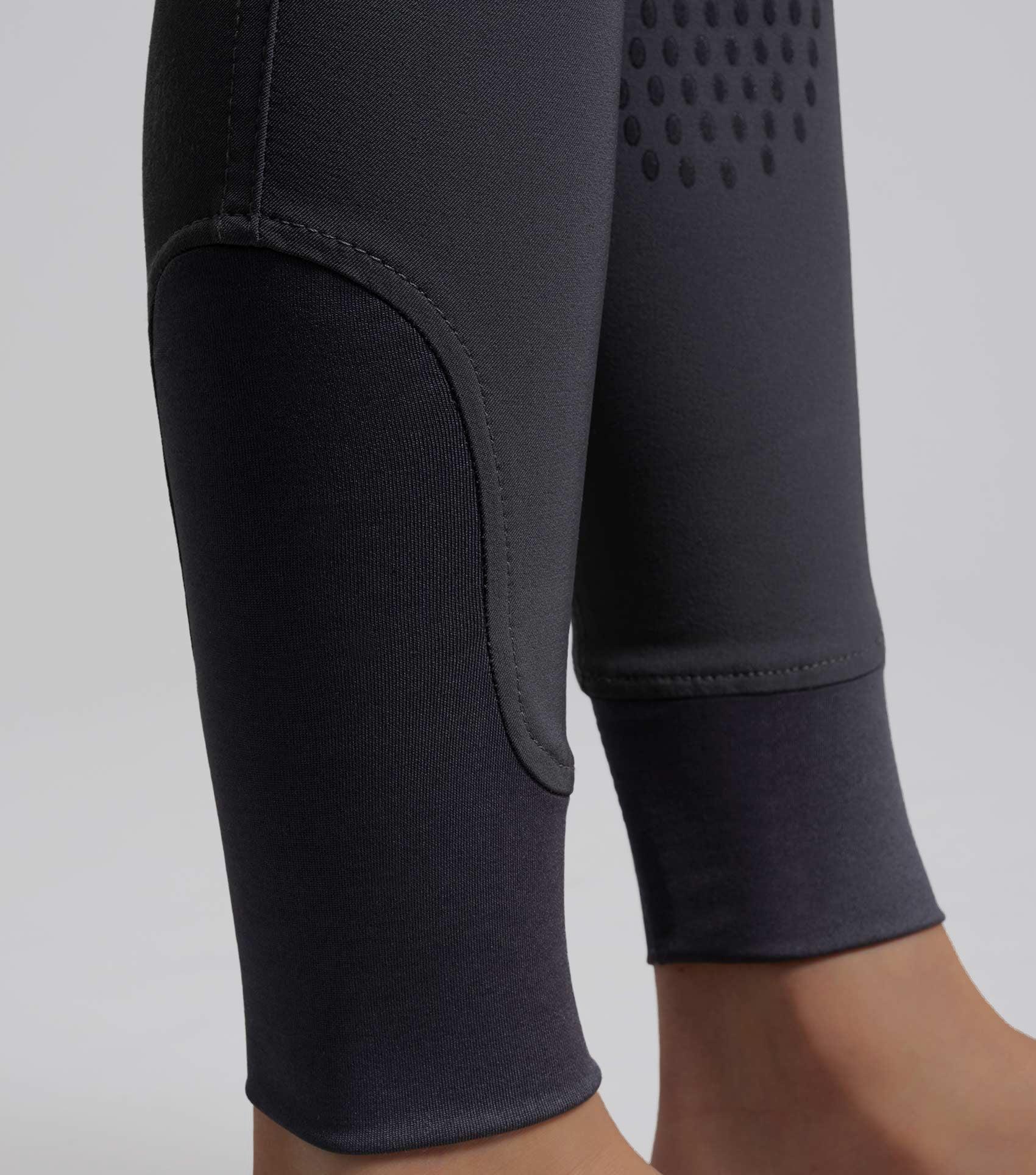 Gando Boys Gel Knee Riding Breeches Anthracite Grey - Image 6