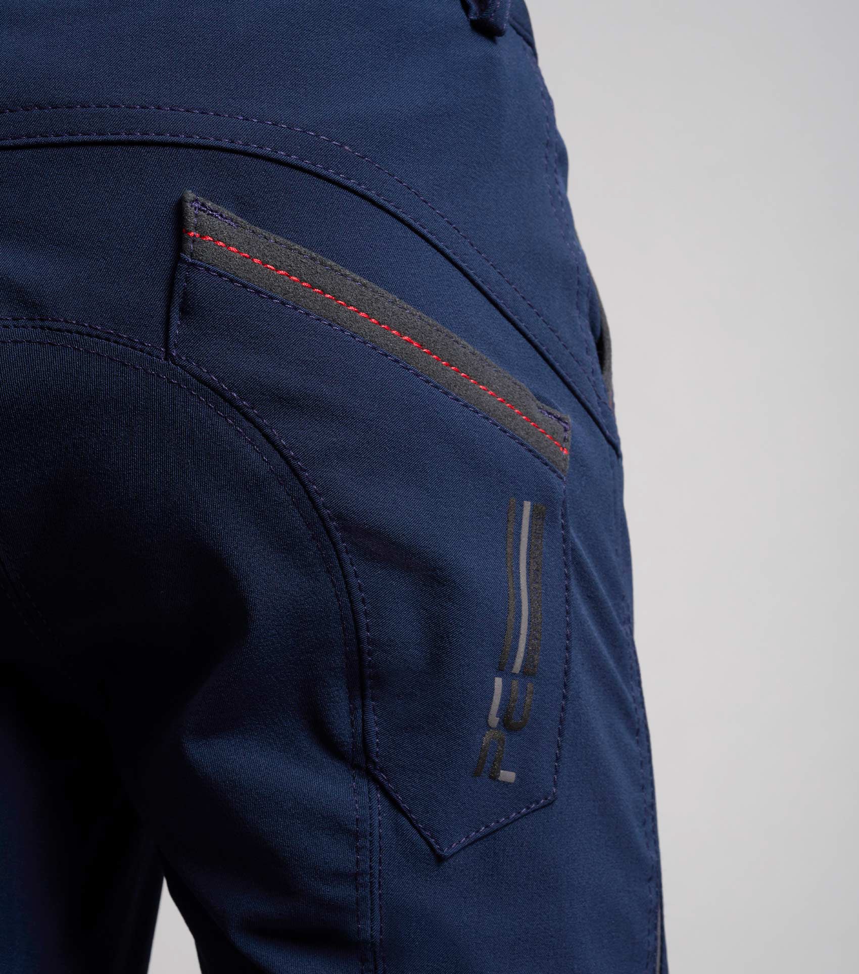 Gando Boys Gel Knee Riding Breeches Navy - Image 4