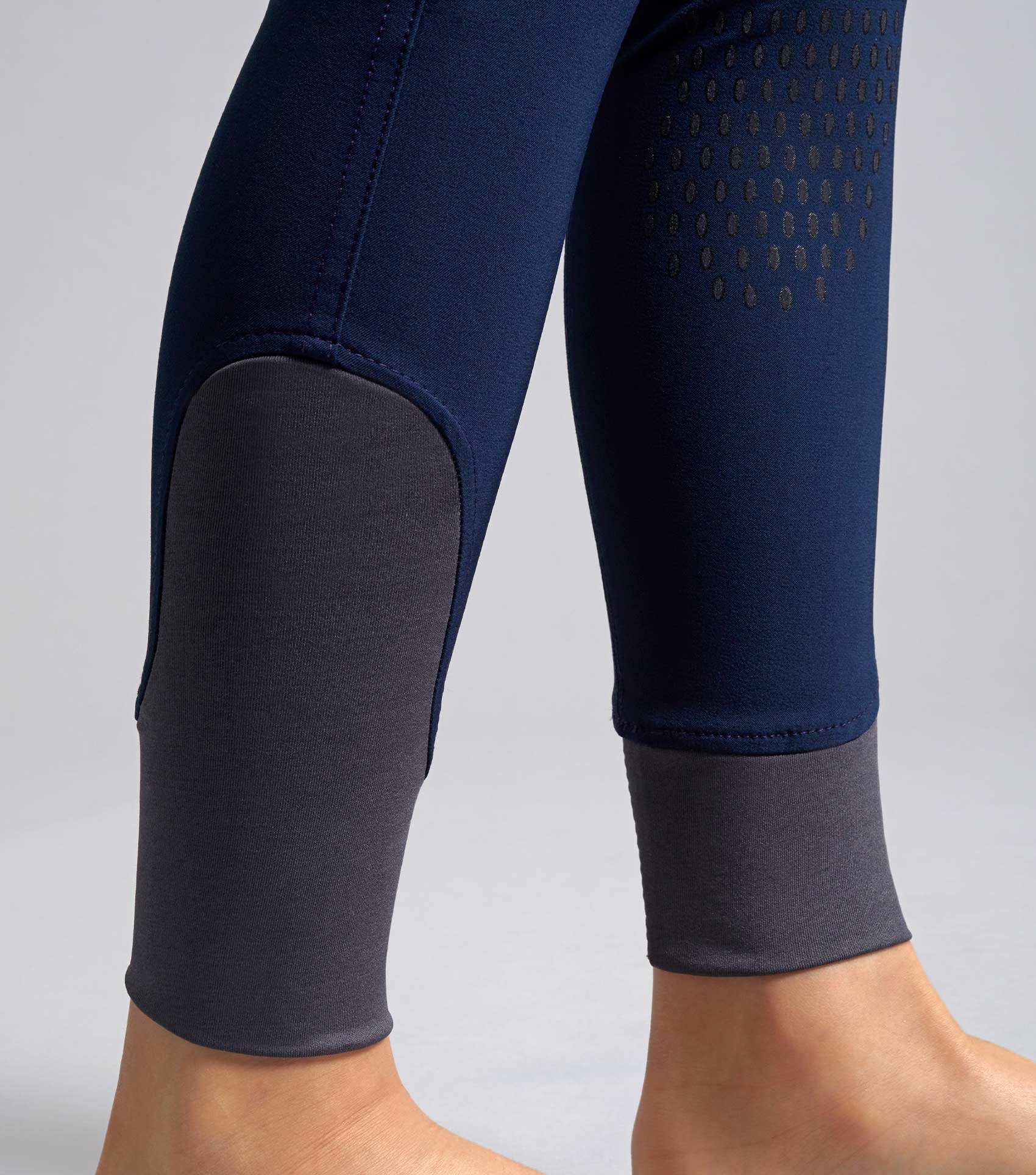 Gando Boys Gel Knee Riding Breeches Navy - Image 5