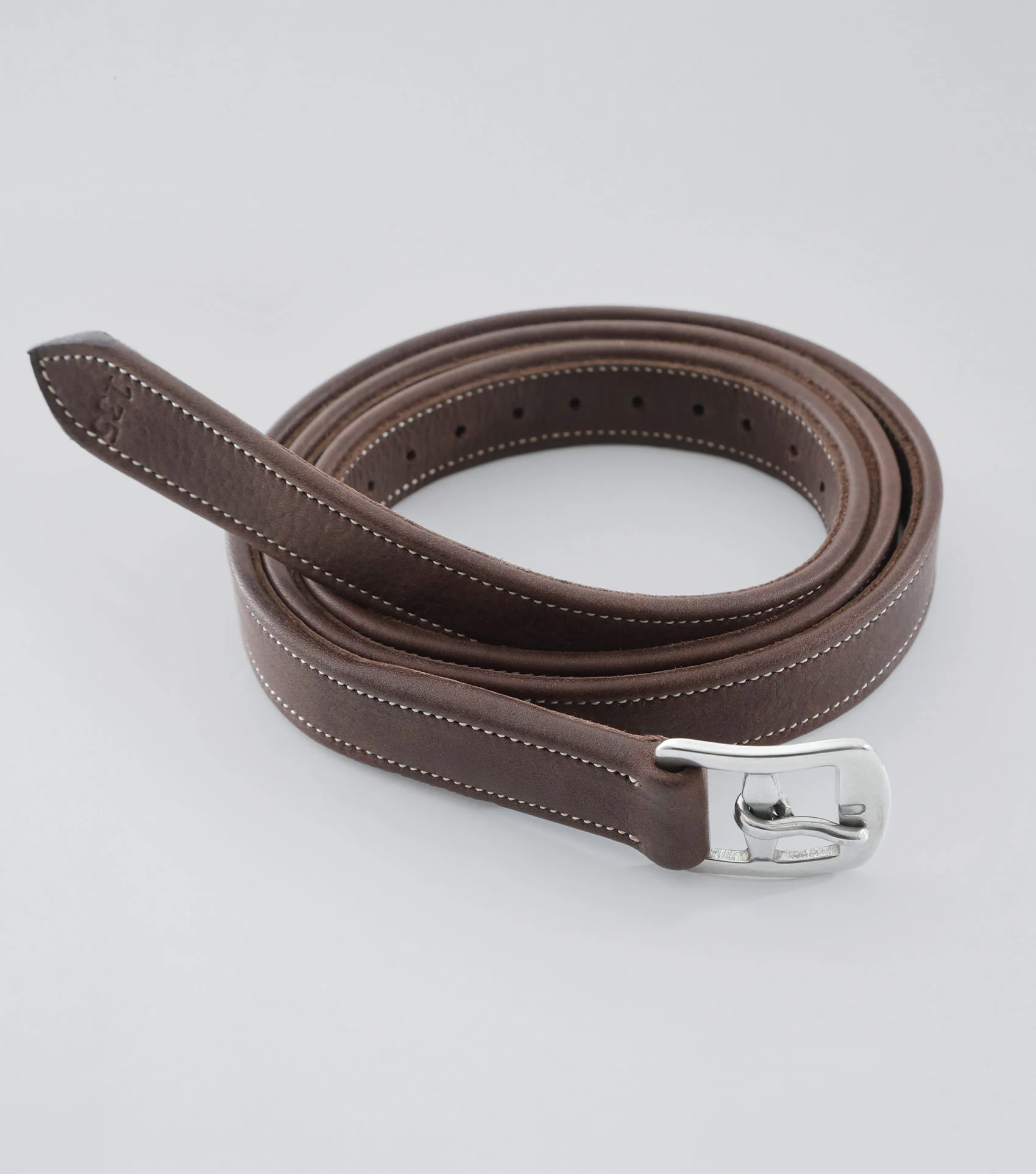German Aniline Stirrup Leathers Brown - Image 3