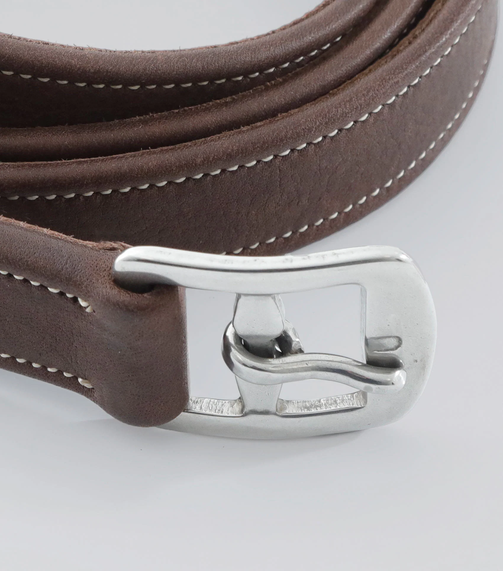 German Aniline Stirrup Leathers Brown - Image 4