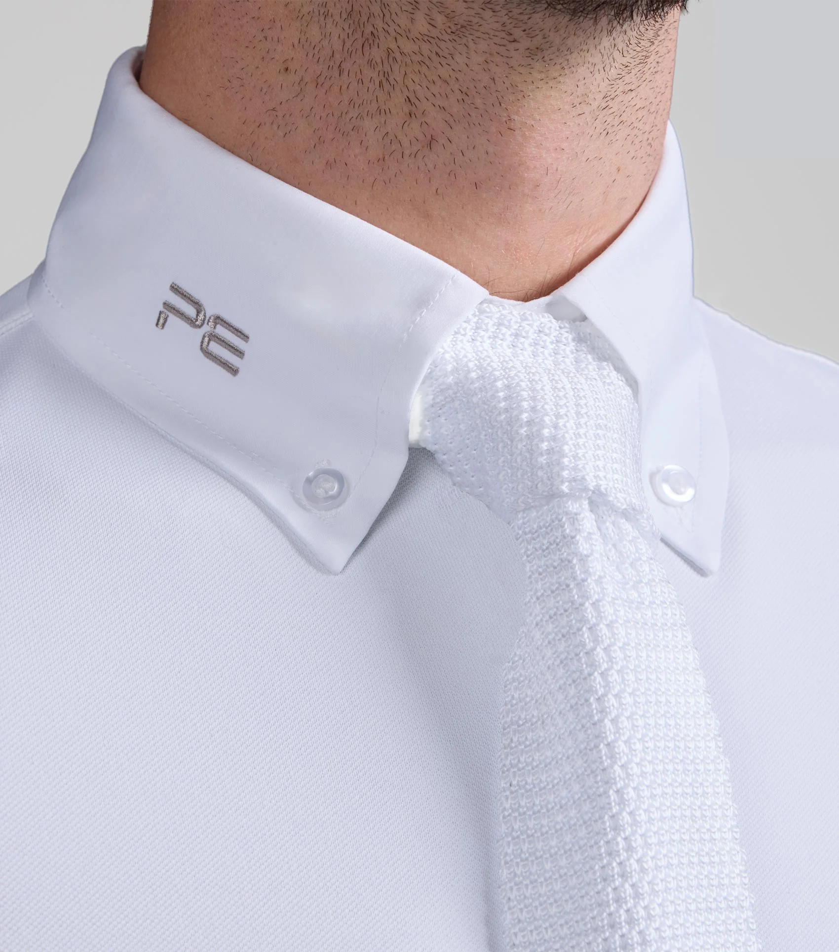 Giulio Men's Long Sleeve Show Shirt White - Image 3