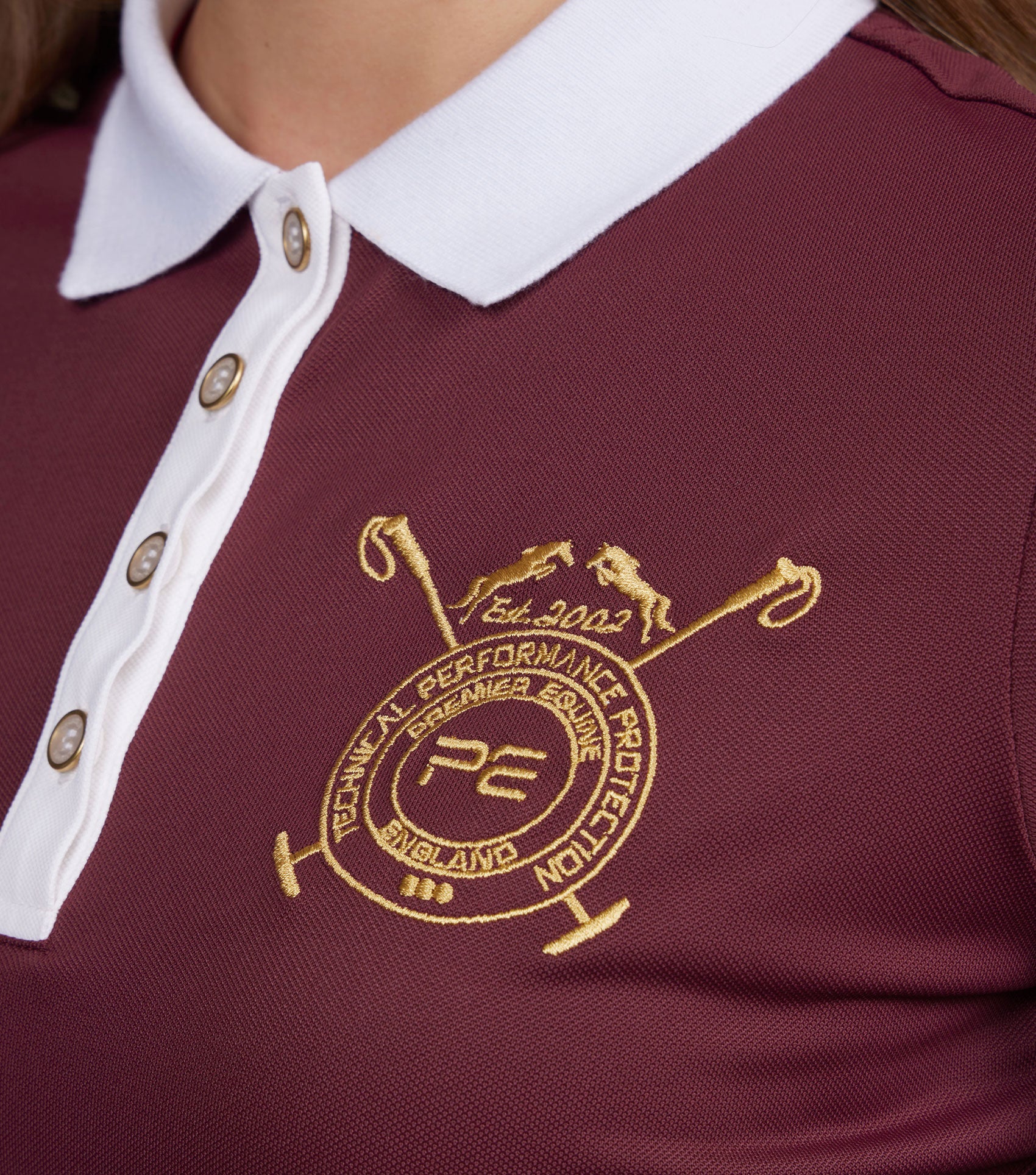 Heritage Polo Shirt Tawny Port - Image 4