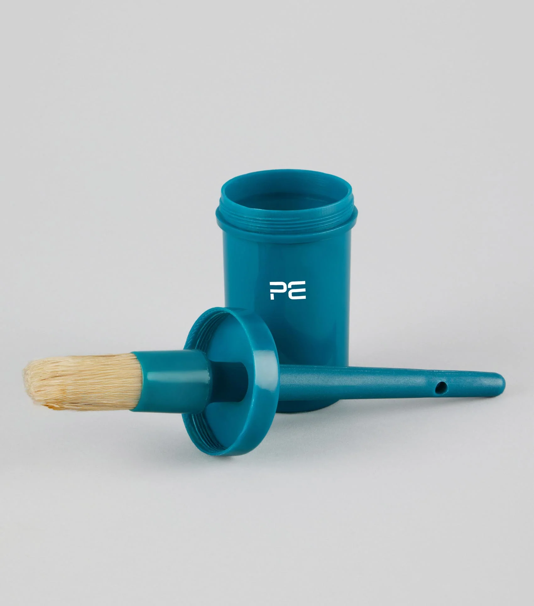 Hoof Oil Brush with Bottle Med Blue