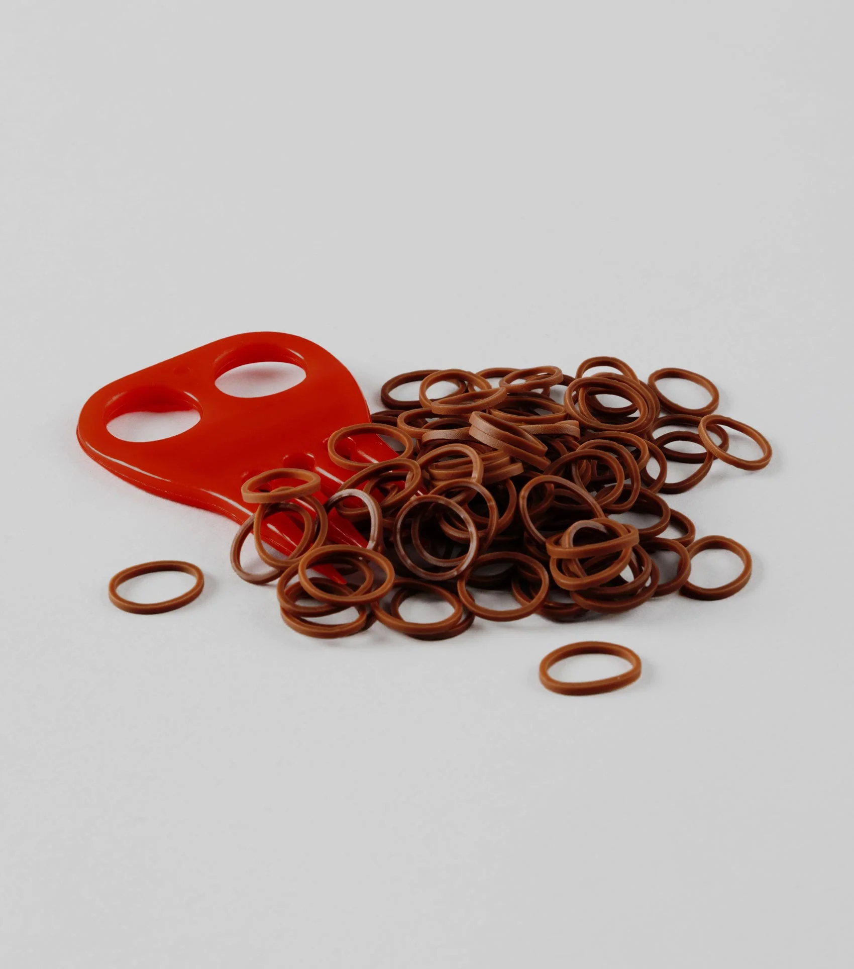 Horse Plaiting Bands Brown - Image 4