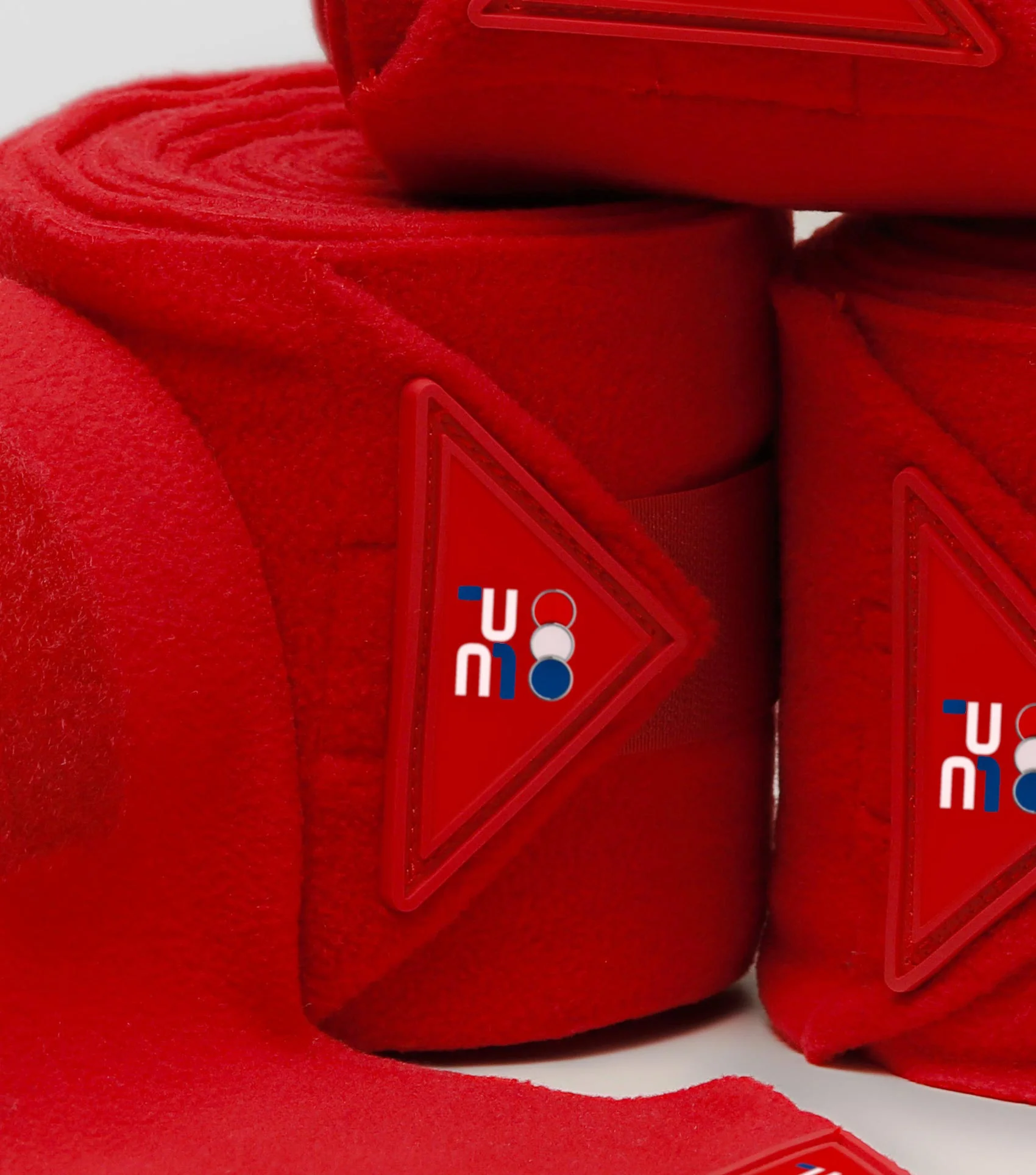 Horse Polo Fleece Bandages Red - Image 2