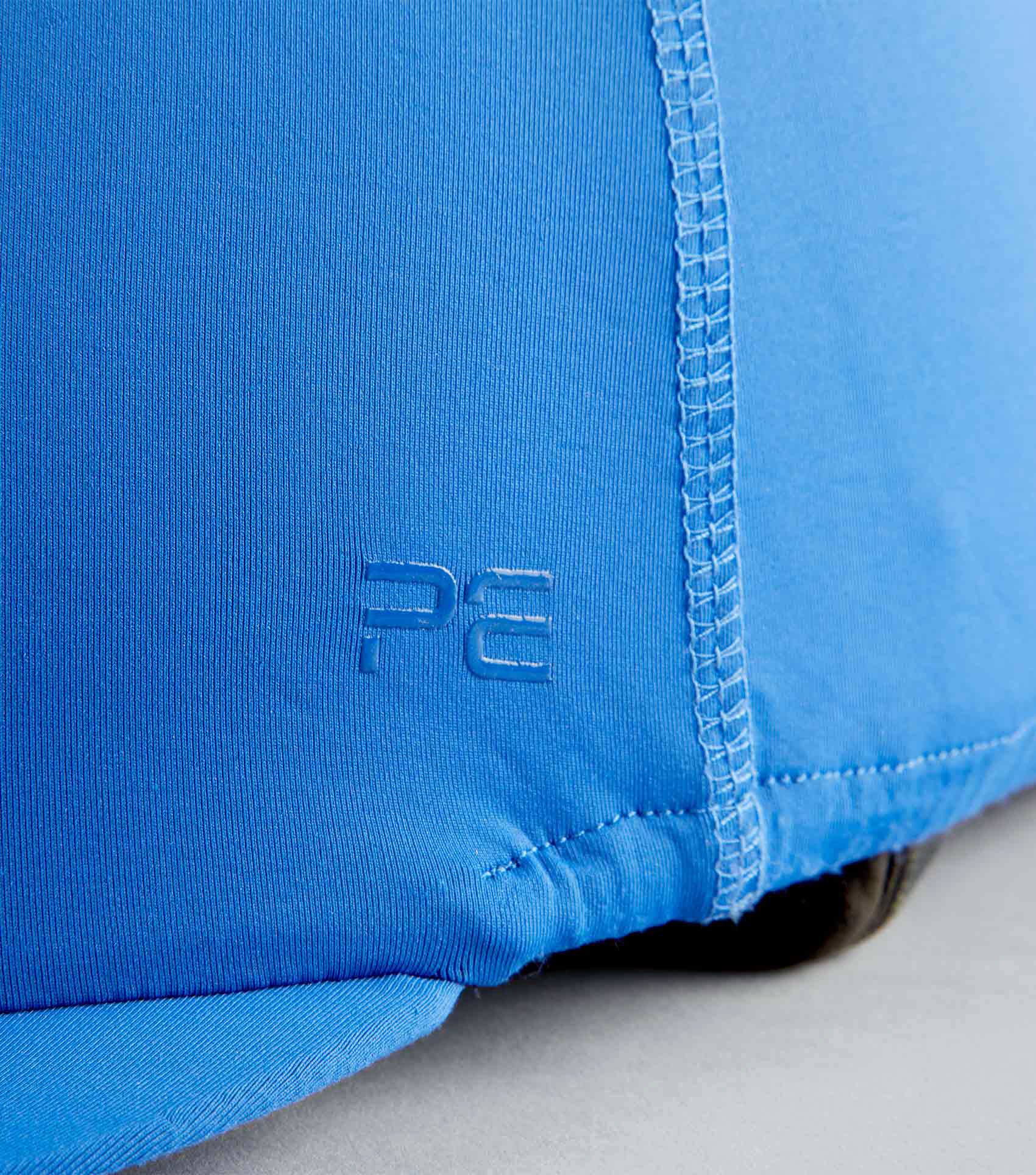 Jersey Hat Silk with Faux Fur Pom Pom Royal Blue - Image 5