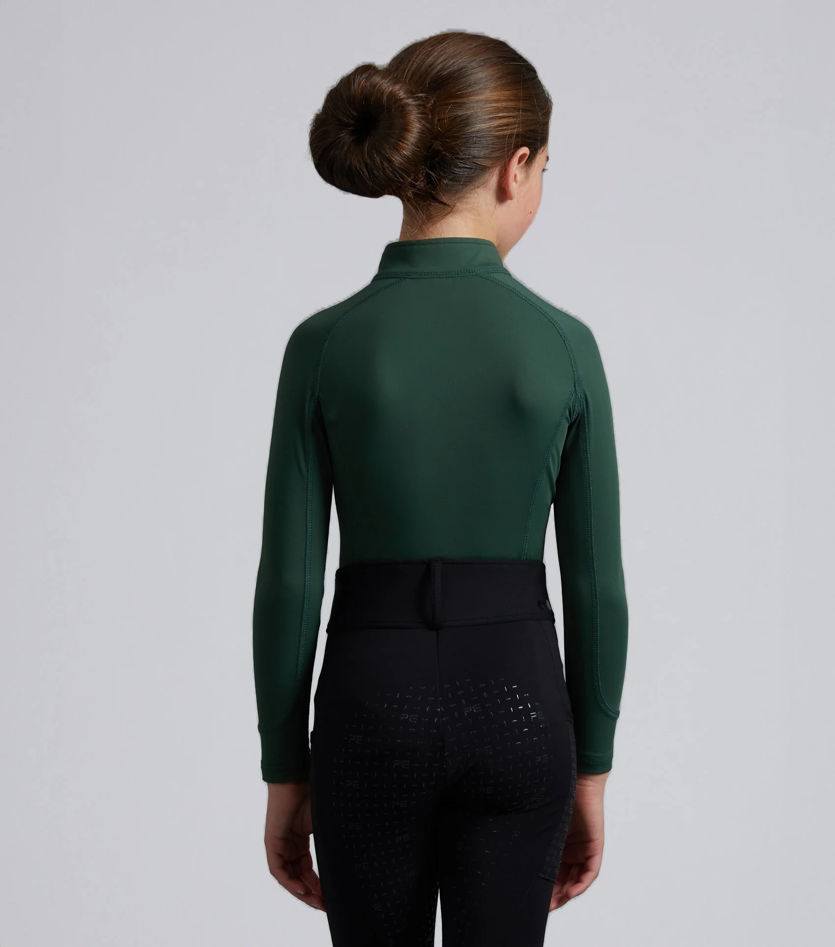 Junior Ombretta Technical Riding Top Green - Image 4