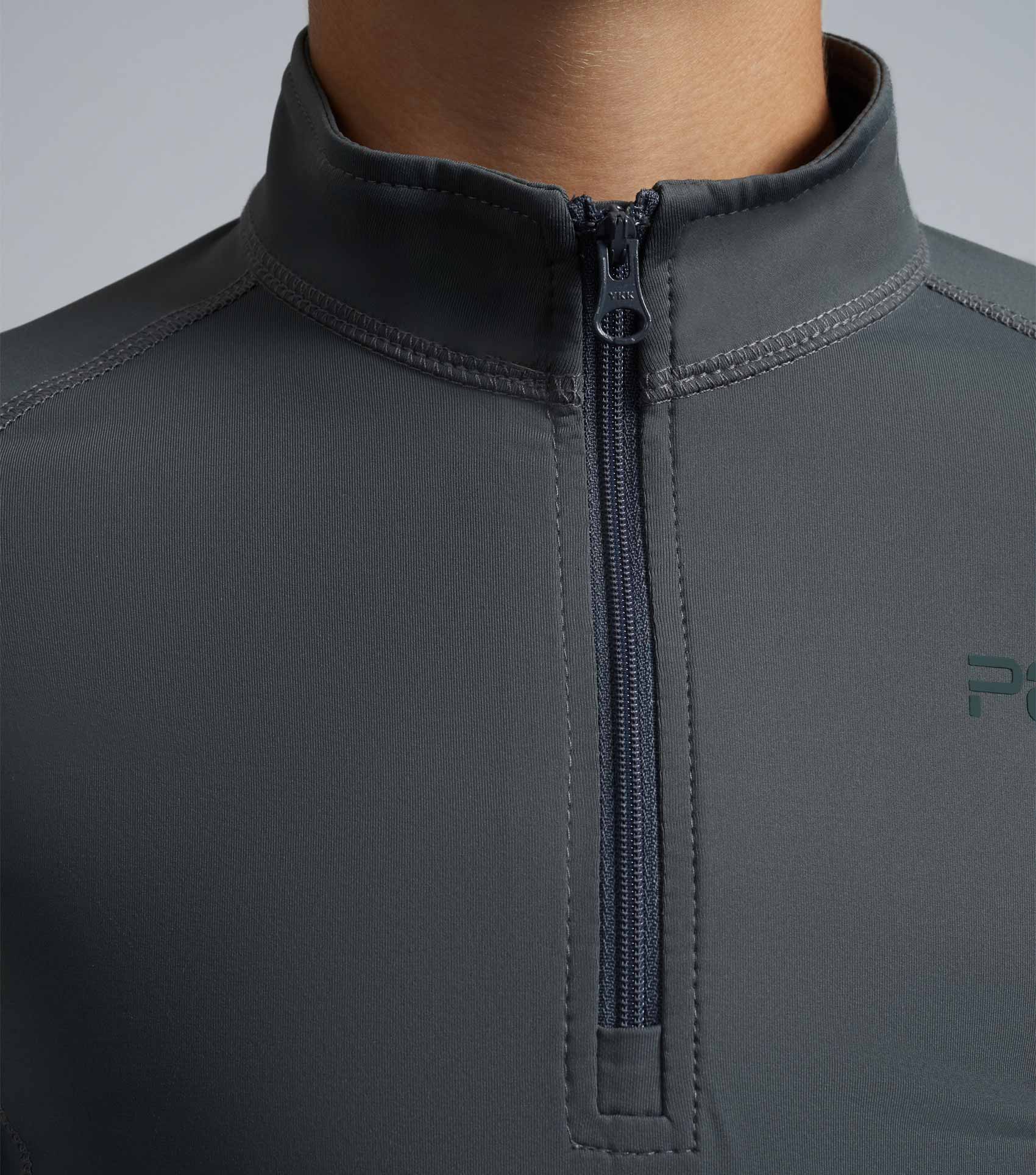 Junior Ombretta Technical Riding Top Anthracite Grey - Image 3