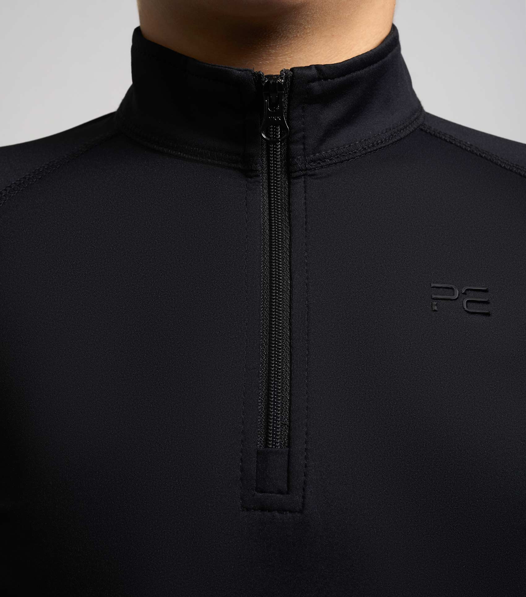 Junior Ombretta Technical Riding Top Black - Image 3