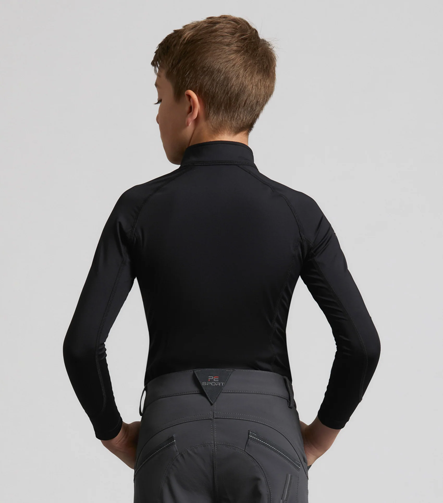 Junior Ombretta Technical Riding Top Black - Image 4